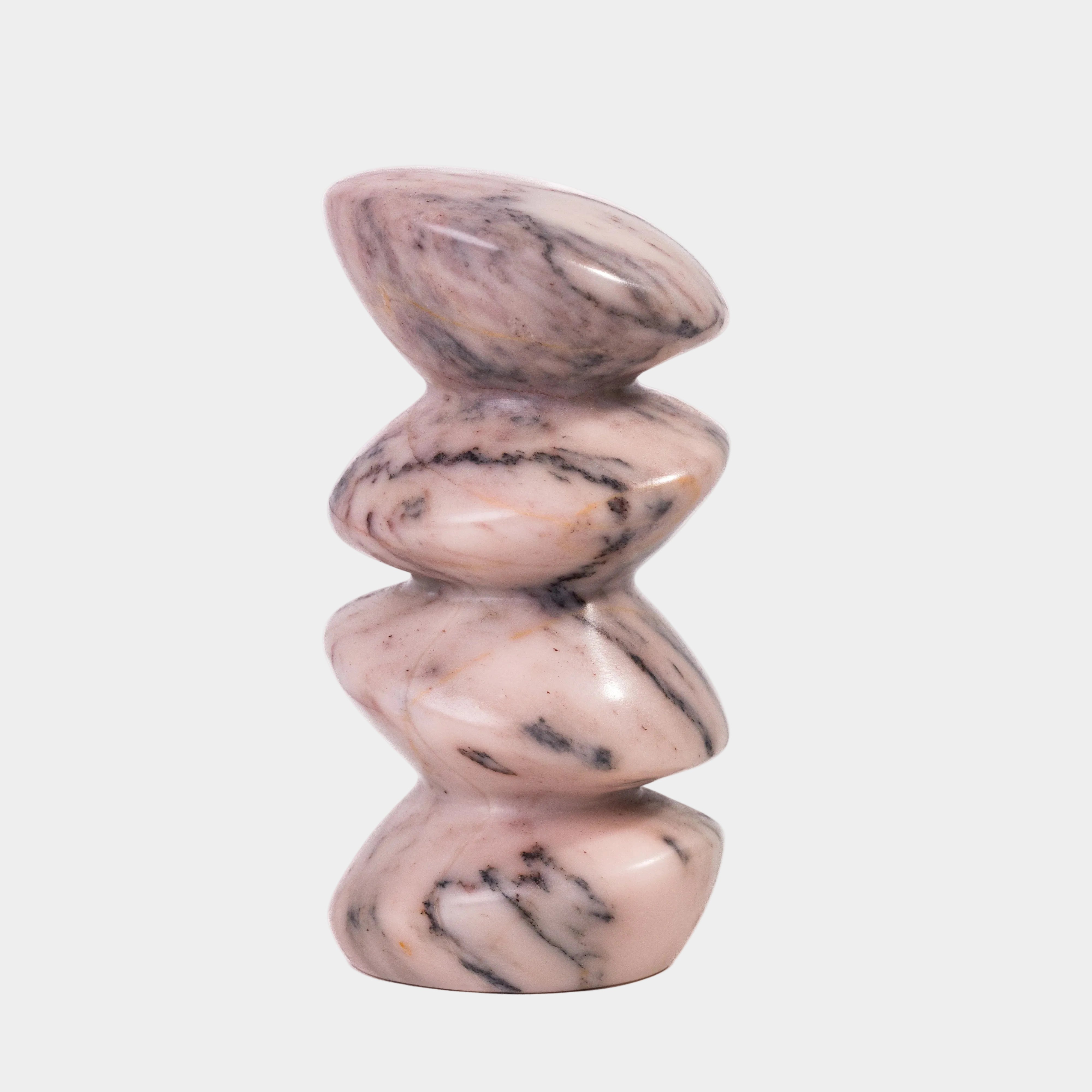 Marble Pink Cairn Decorative Object