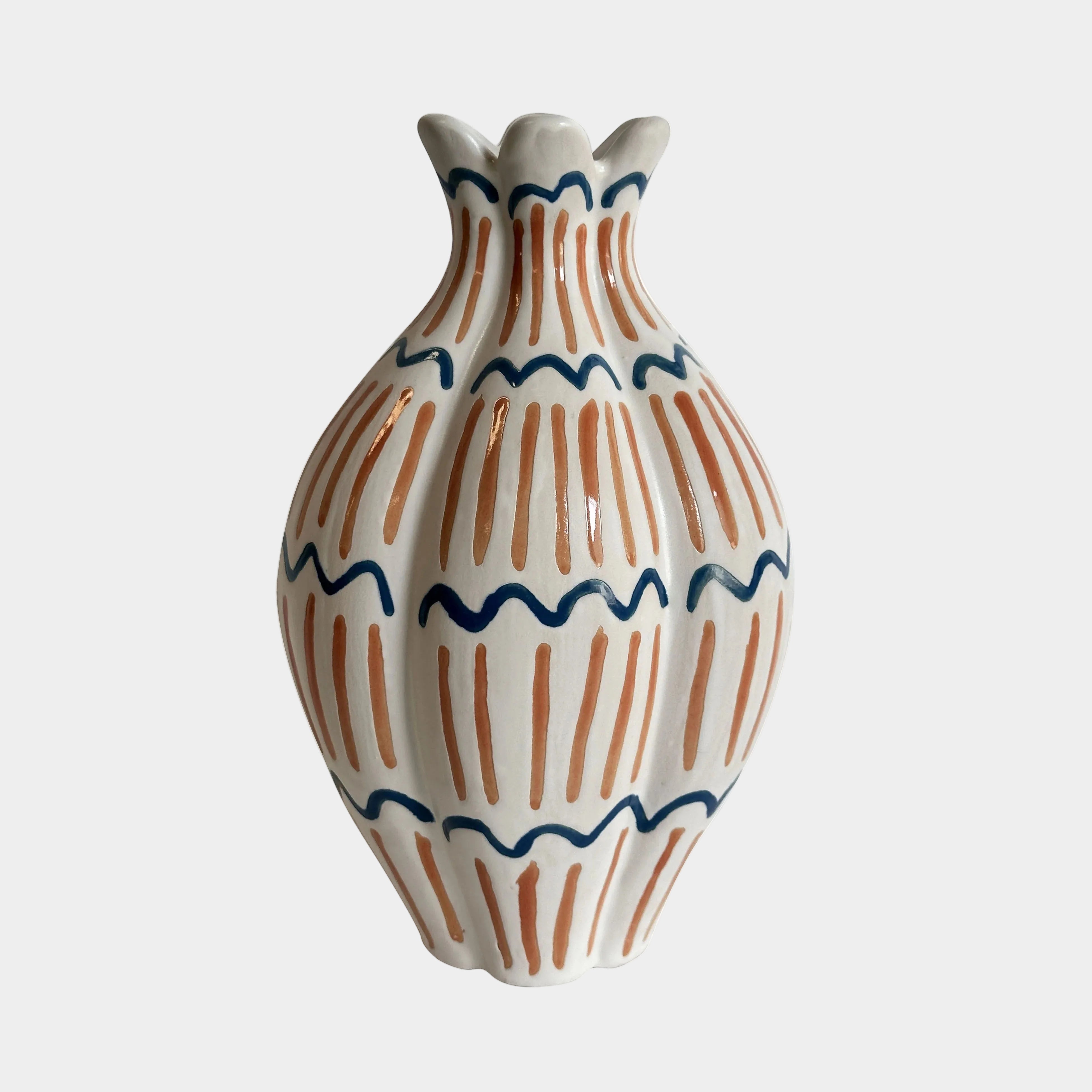 Ceramic Roman Coral Vase