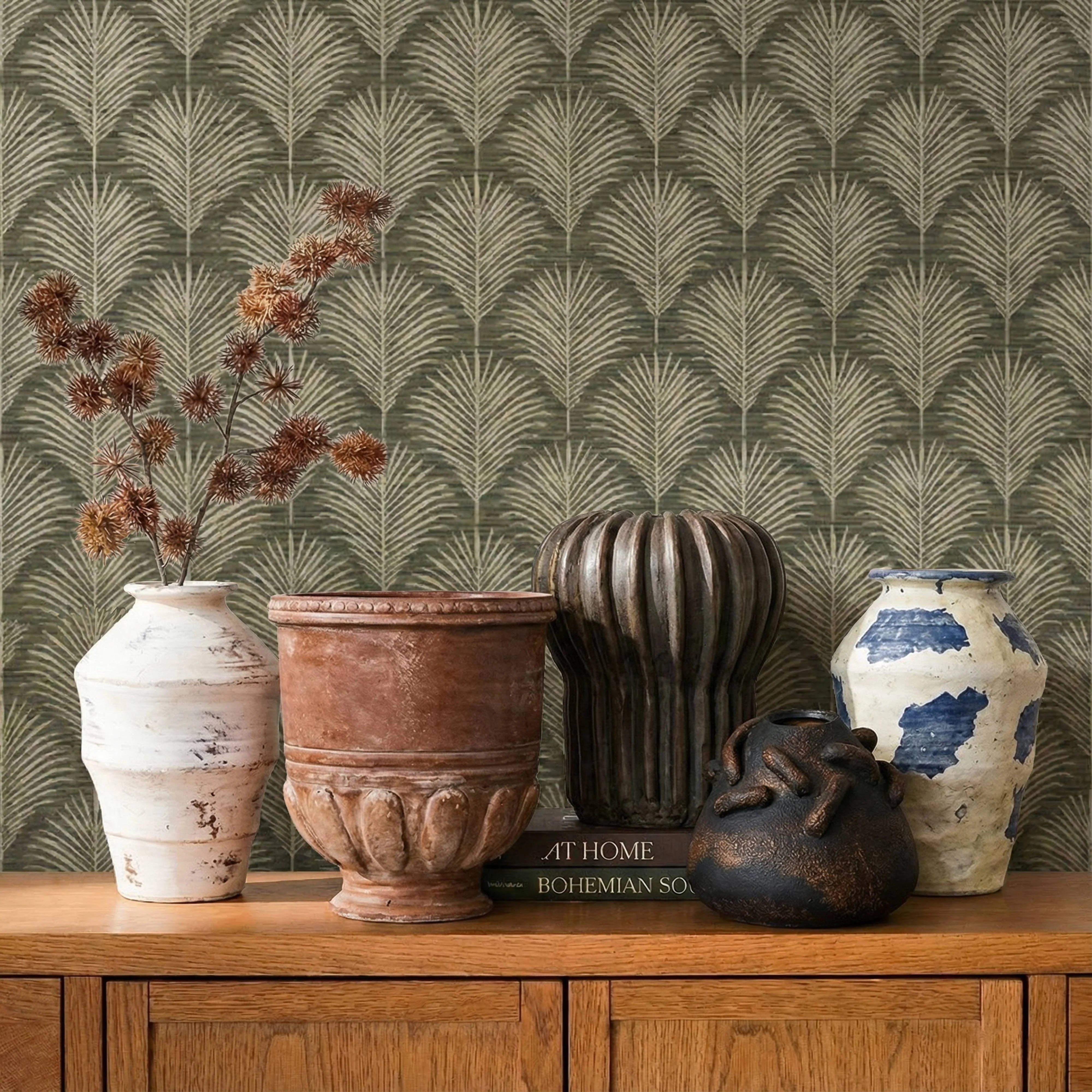 Visha Grey Green Terracotta Decorative Vase