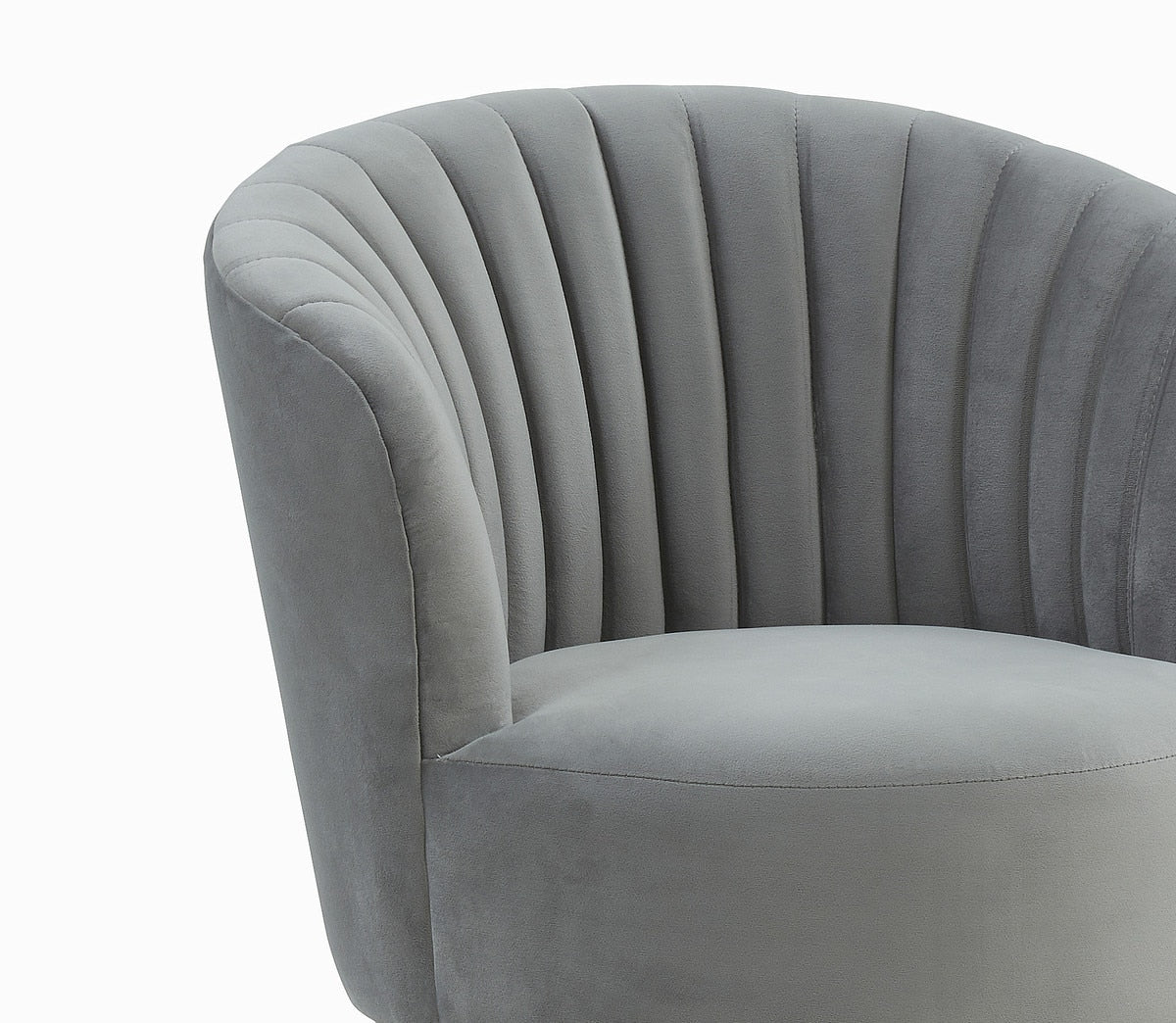 Liana Grey Velvet Swivel Stool by Inspire Me! Home Decor