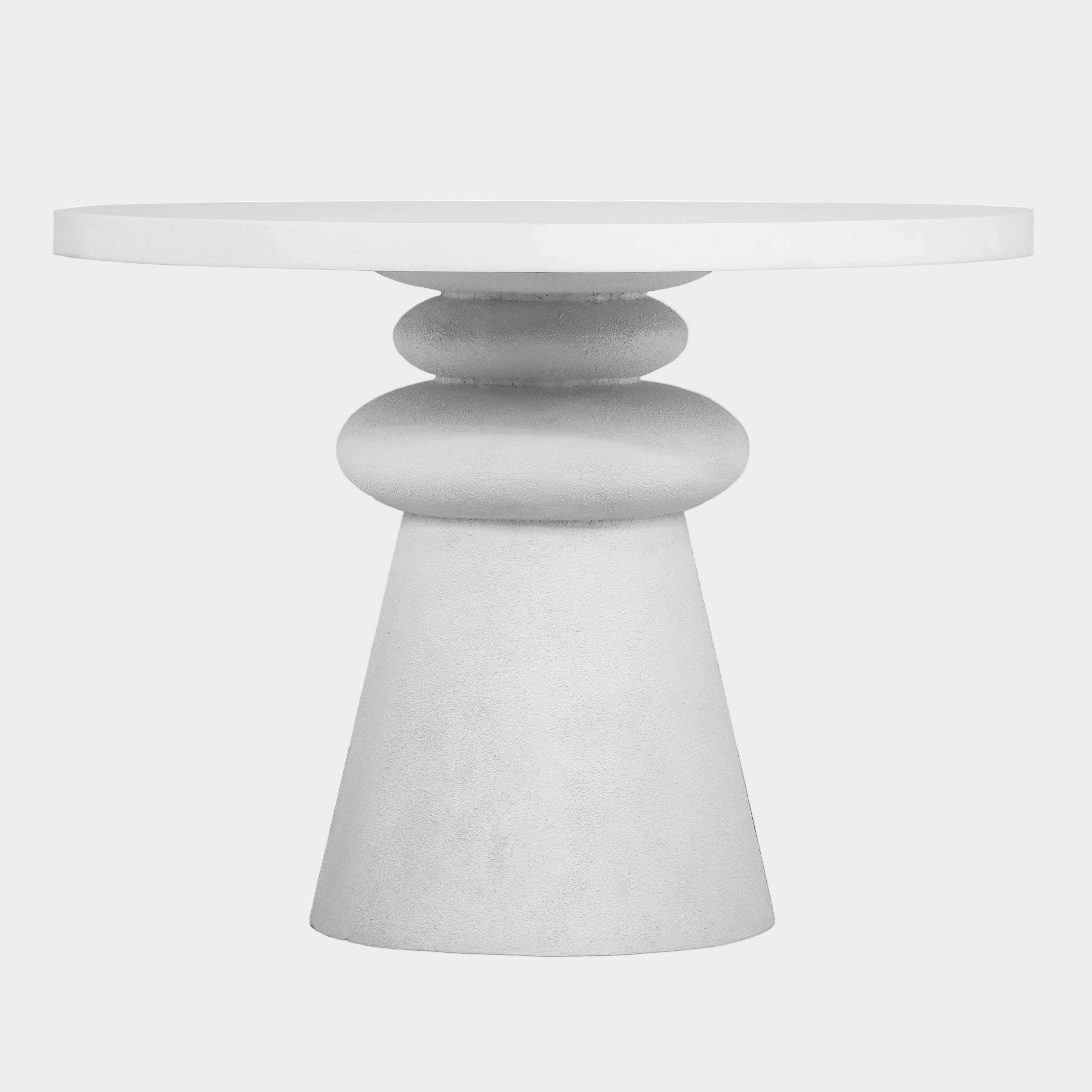 Lupita 42" White Round Dinette Table