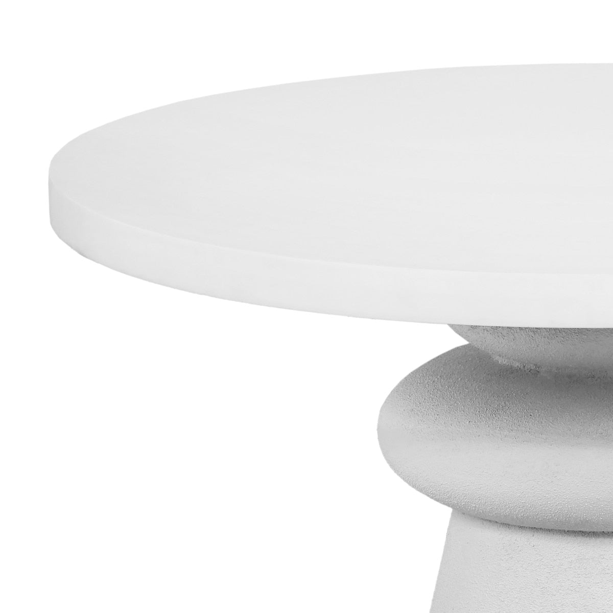 Lupita White 42" Round Dinette Table