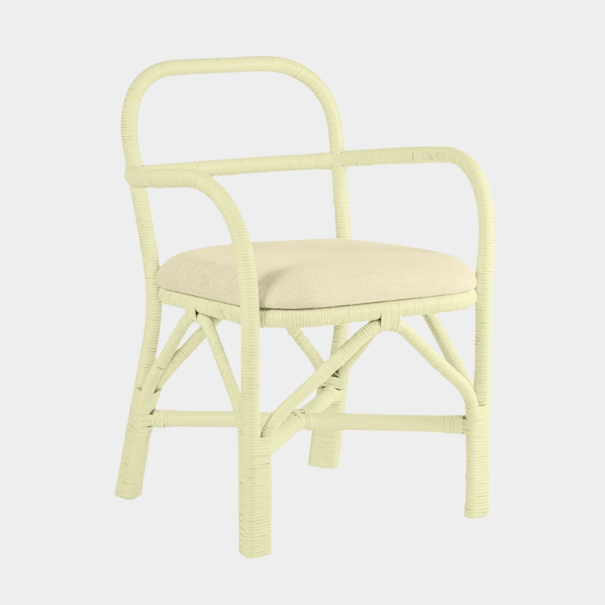 Ginny Cream Rattan Dining Chair