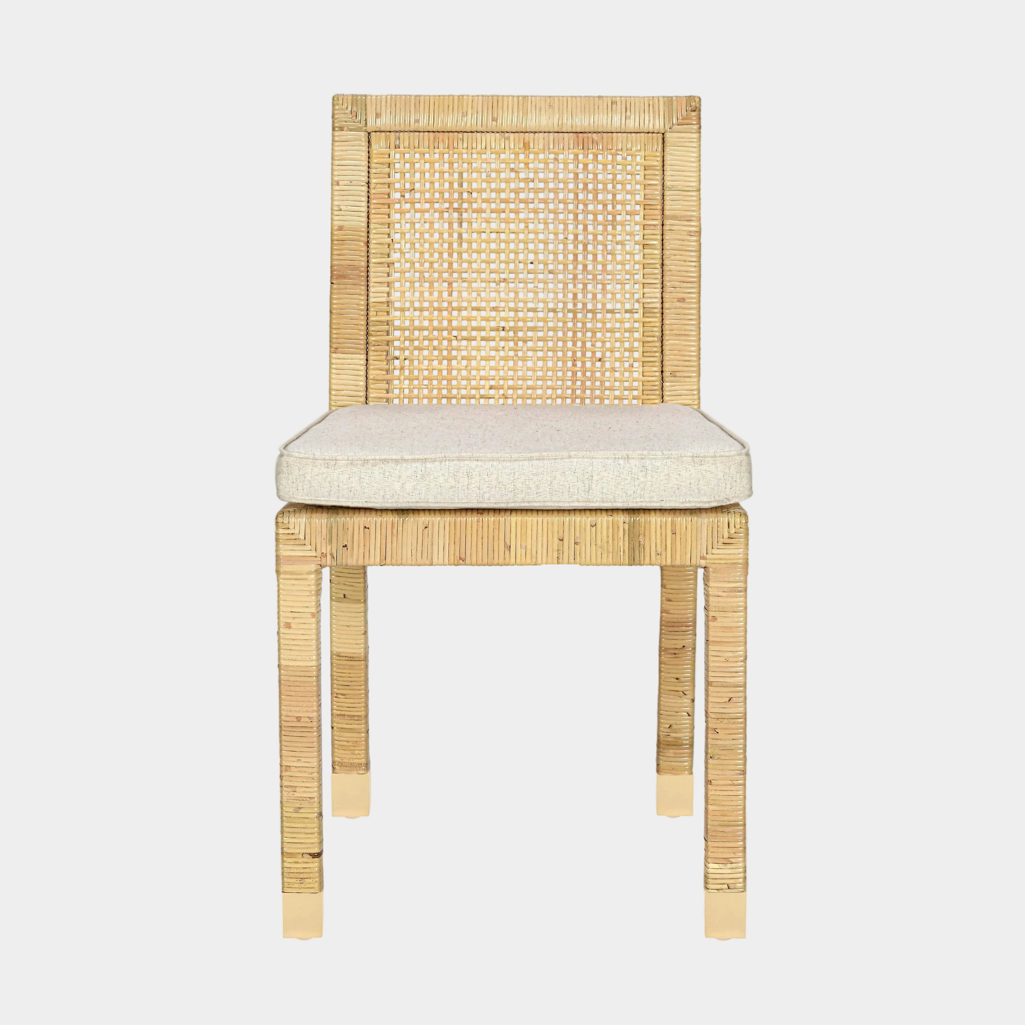 Amara Cream Contract-Grade Linen Dining Chair
