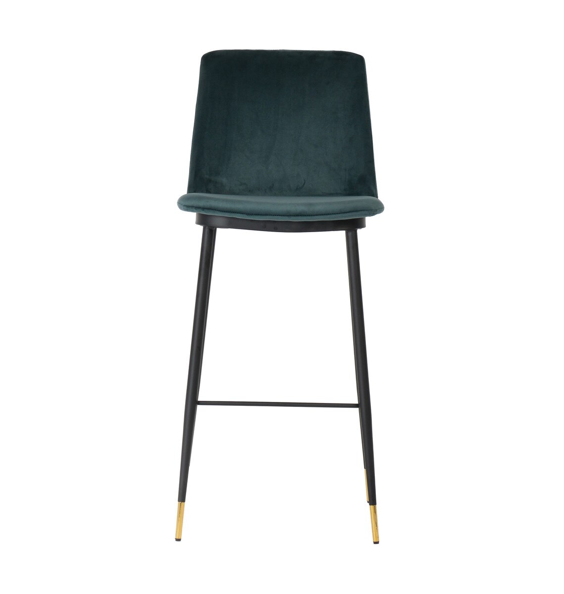 Evora Green Velvet Counter Stool (Set of 2)