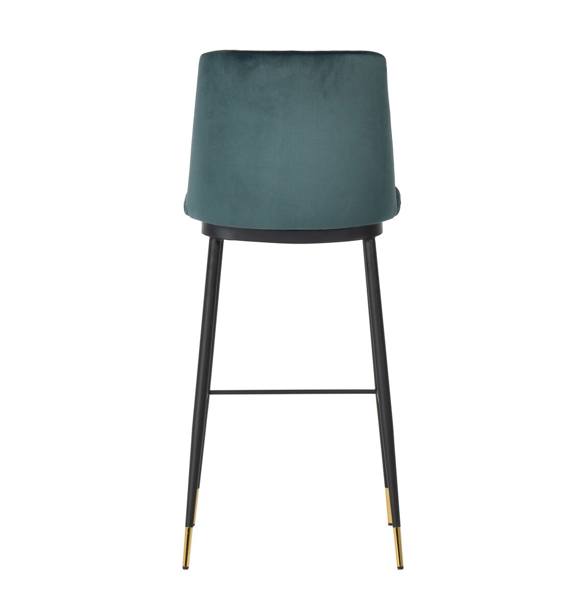 Evora Green Velvet Counter Stool (Set of 2)