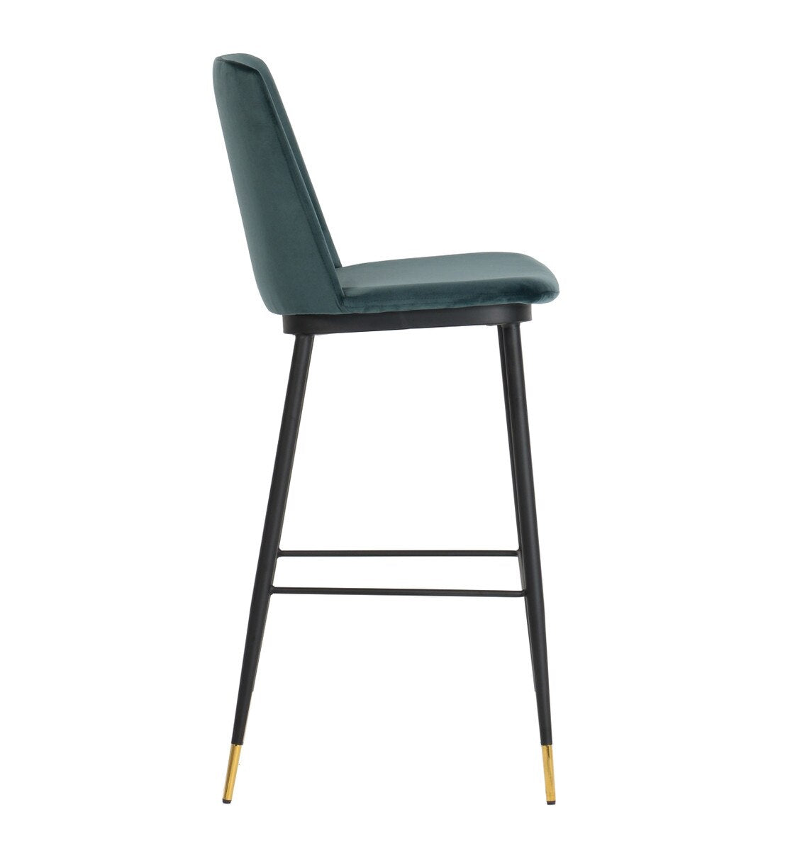 Evora Green Velvet Counter Stool (Set of 2)