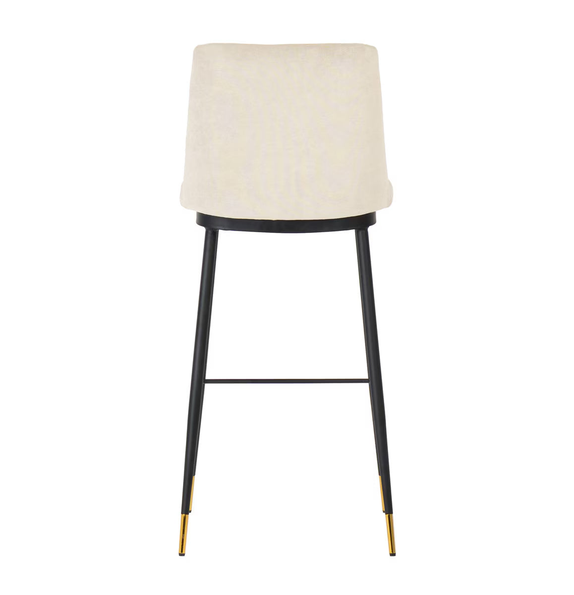 Evora Cream Velvet Counter Stool (Set of 2)