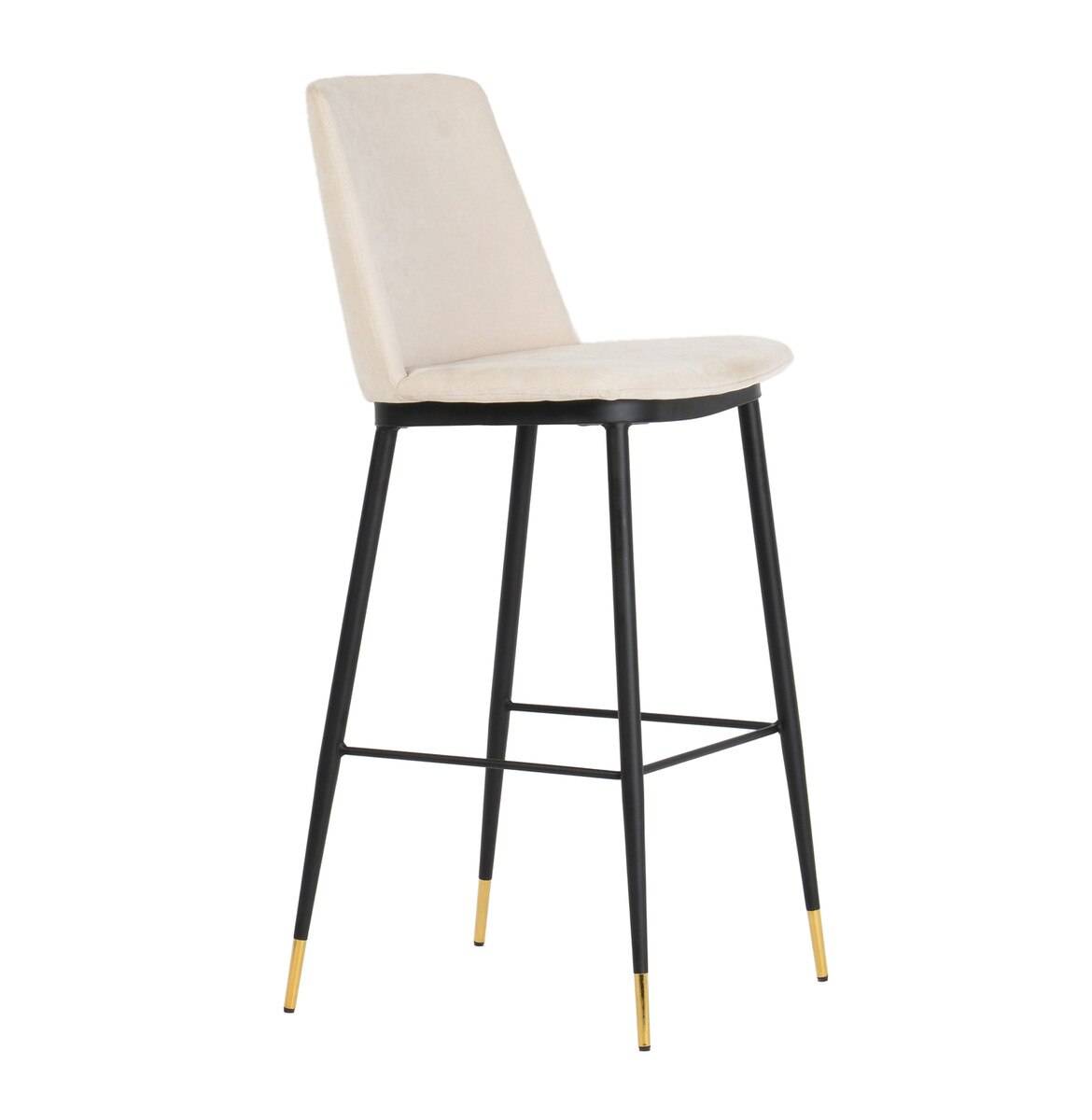 Evora Cream Velvet Counter Stool (Set of 2)