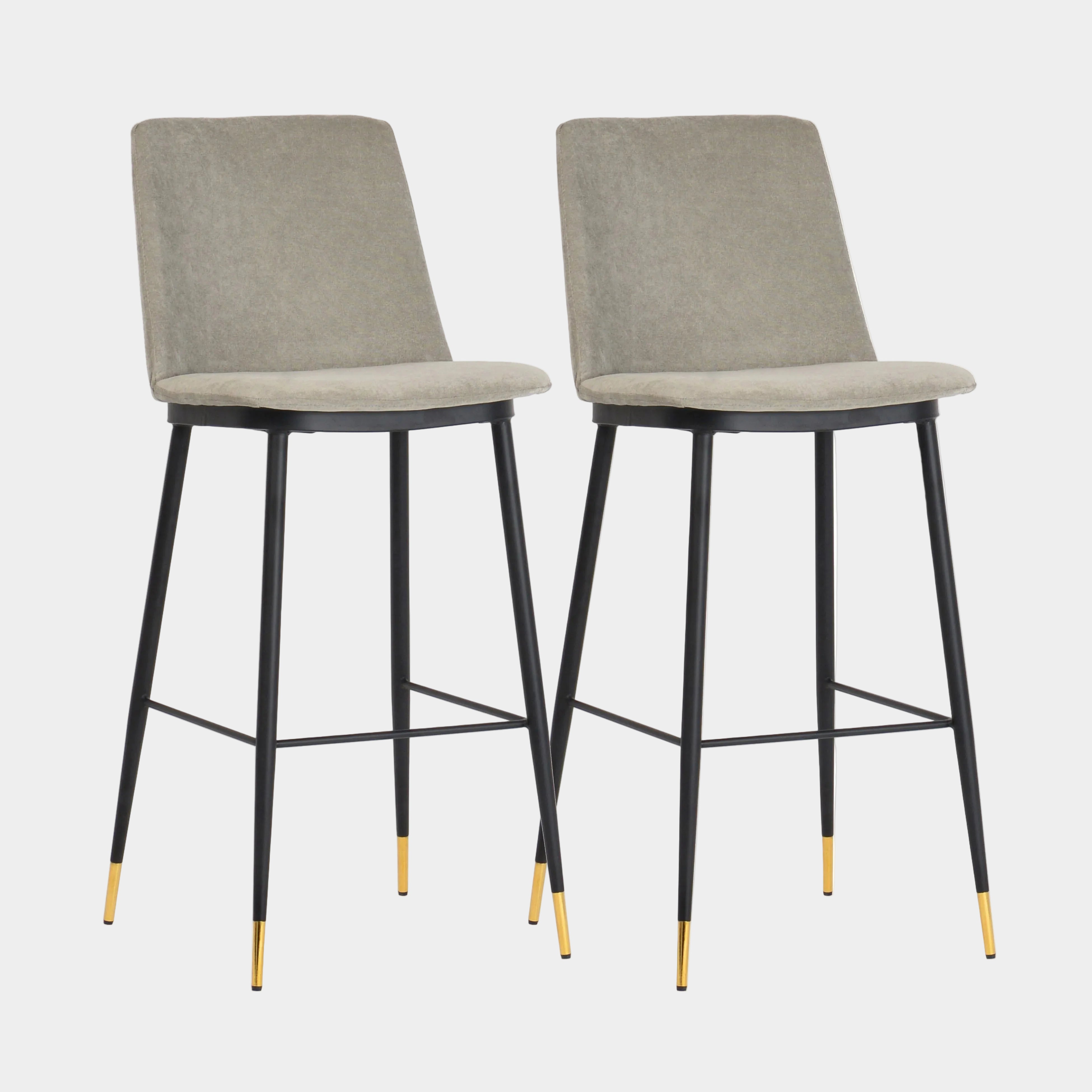 Evora Velvet Counter Stool - Set of 2