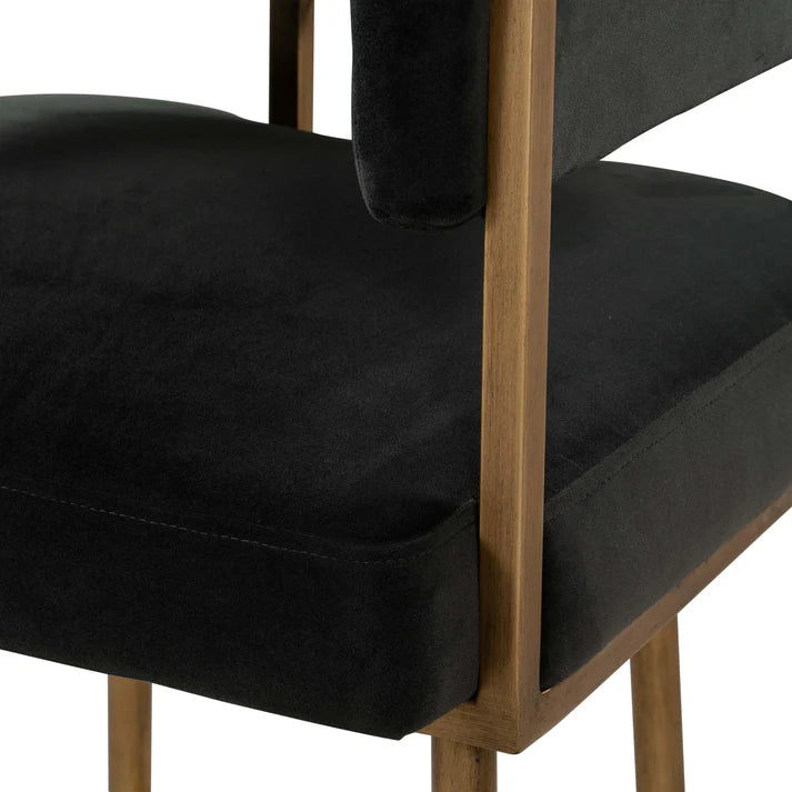 Astrid Performance Velvet Stool