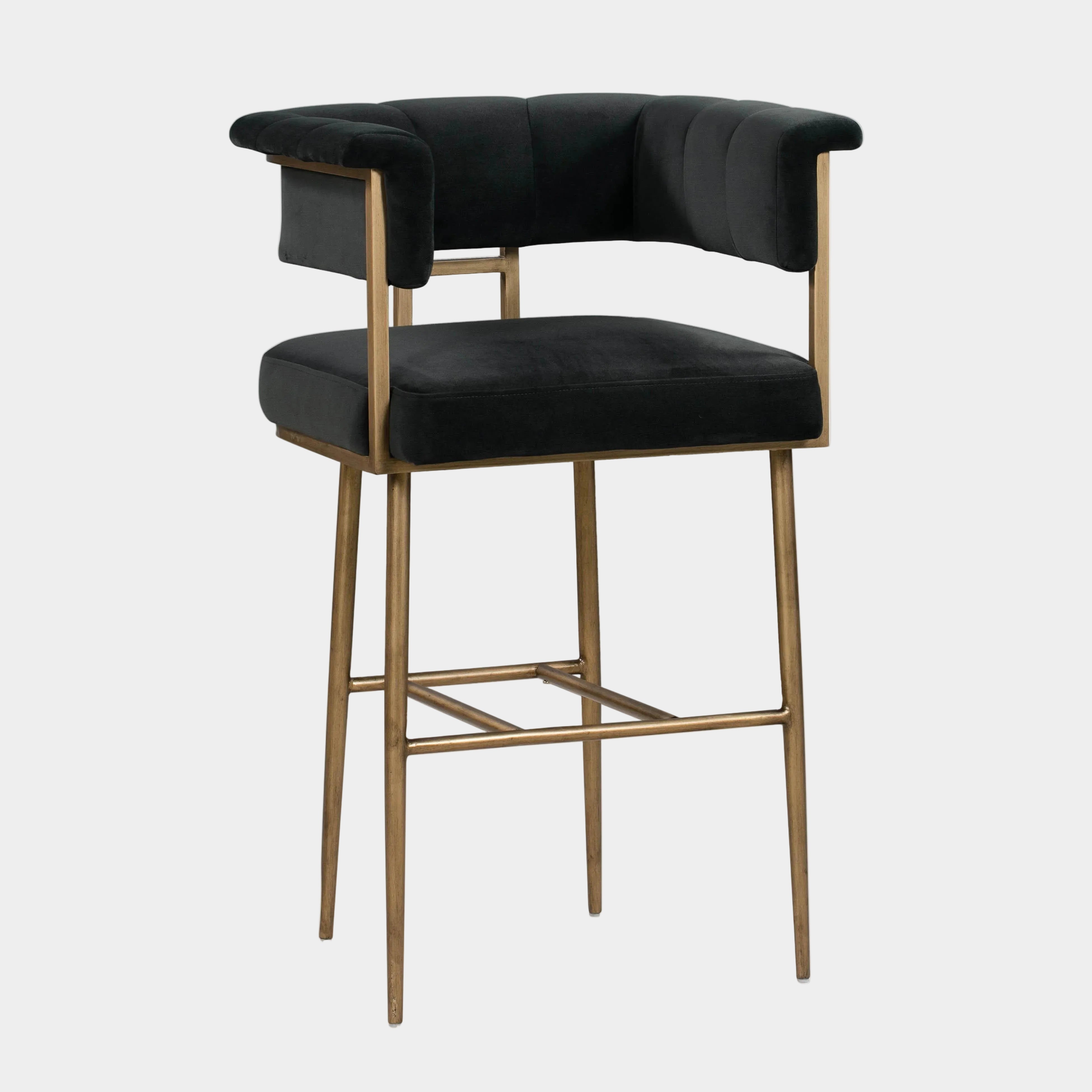 Astrid Performance Velvet Stool