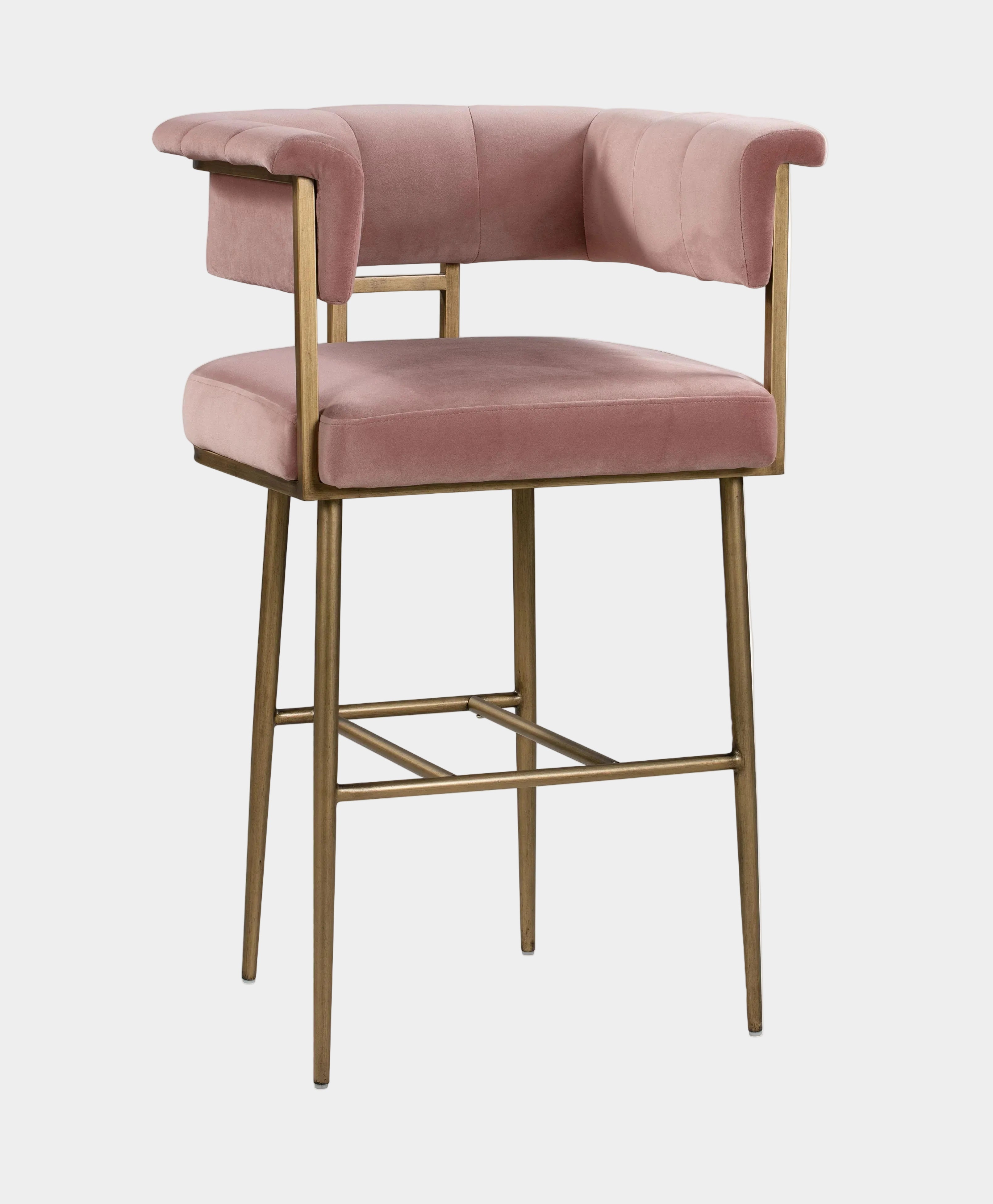 Astrid Performance Velvet Stool