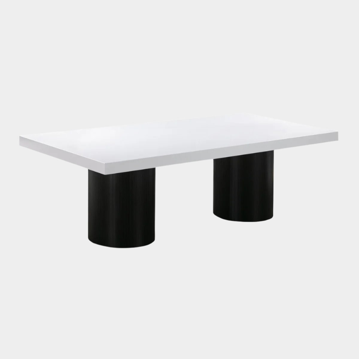 Nova White Lacquer 95" Rectangular Dining Table