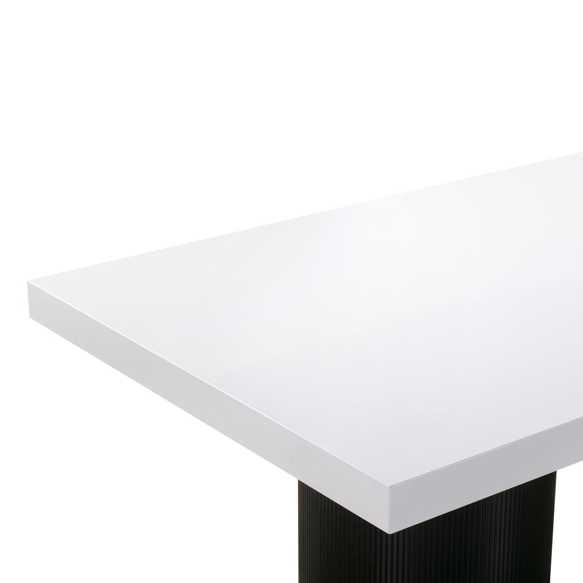 Nova White Lacquer 95" Rectangular Dining Table