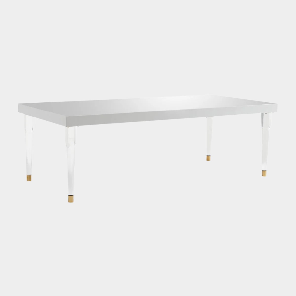 Tabby White Lacquer 95" Rectangular Dining Table