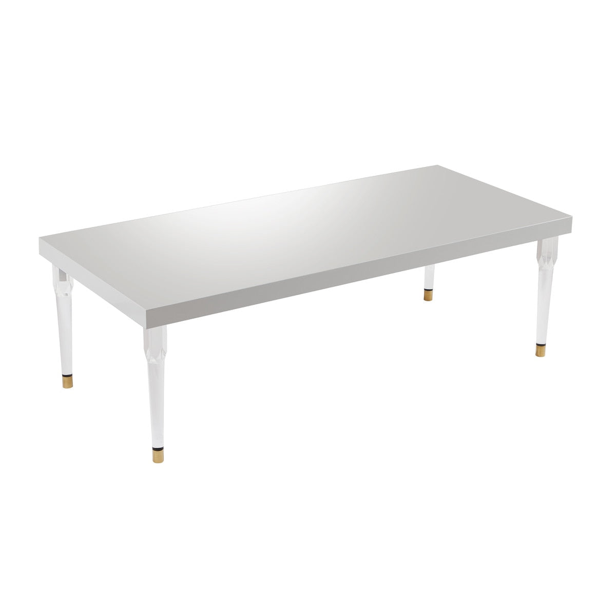 Tabby White Lacquer 95" Rectangular Dining Table