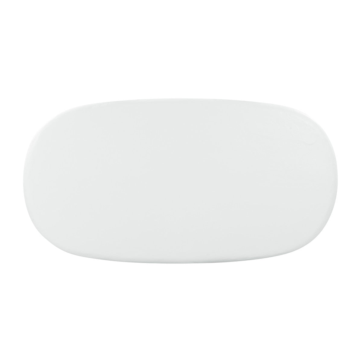 Elika Black Faux Plaster Oval Dining Table