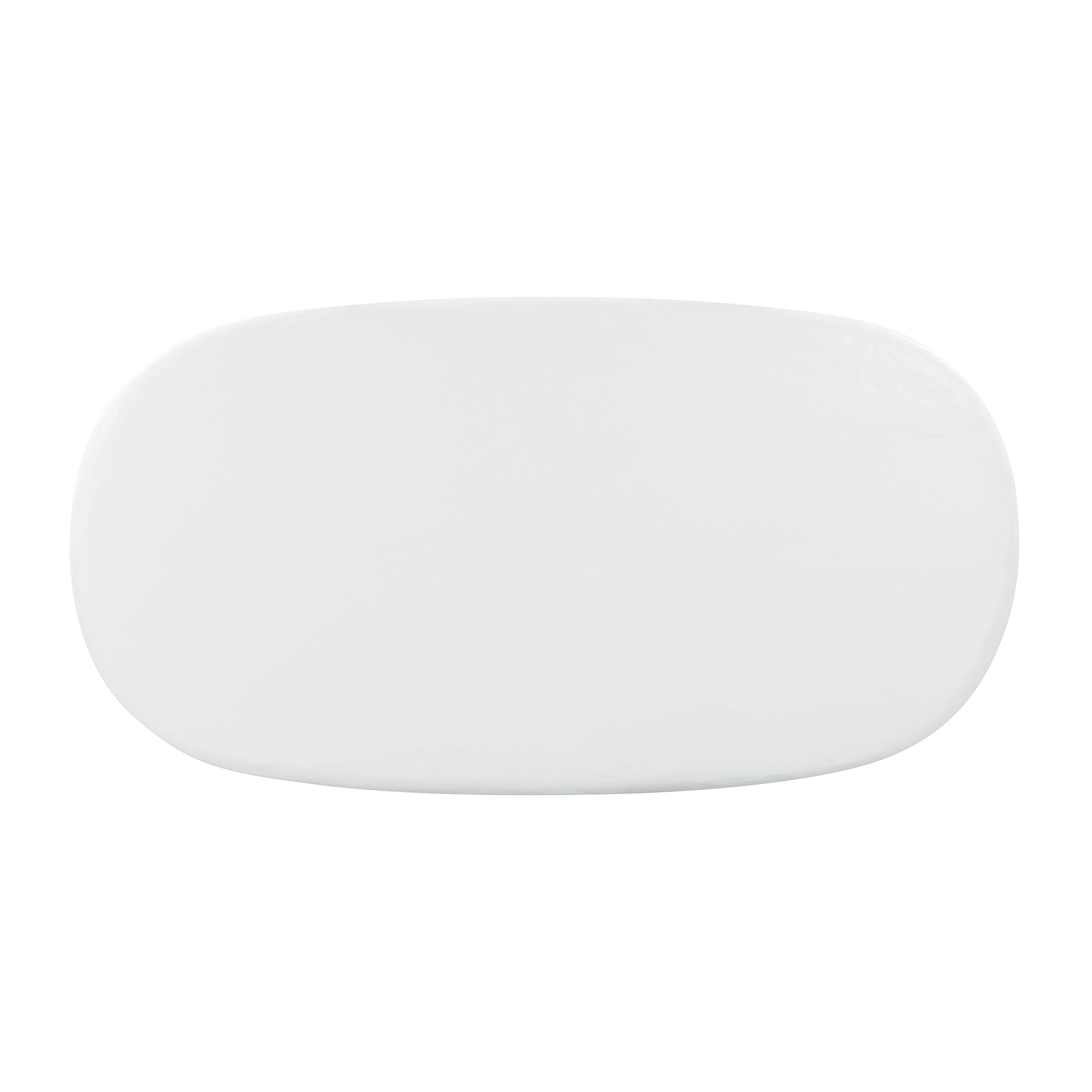 Elika 80" Faux Plaster Indoor / Outdoor Oval Dining Table