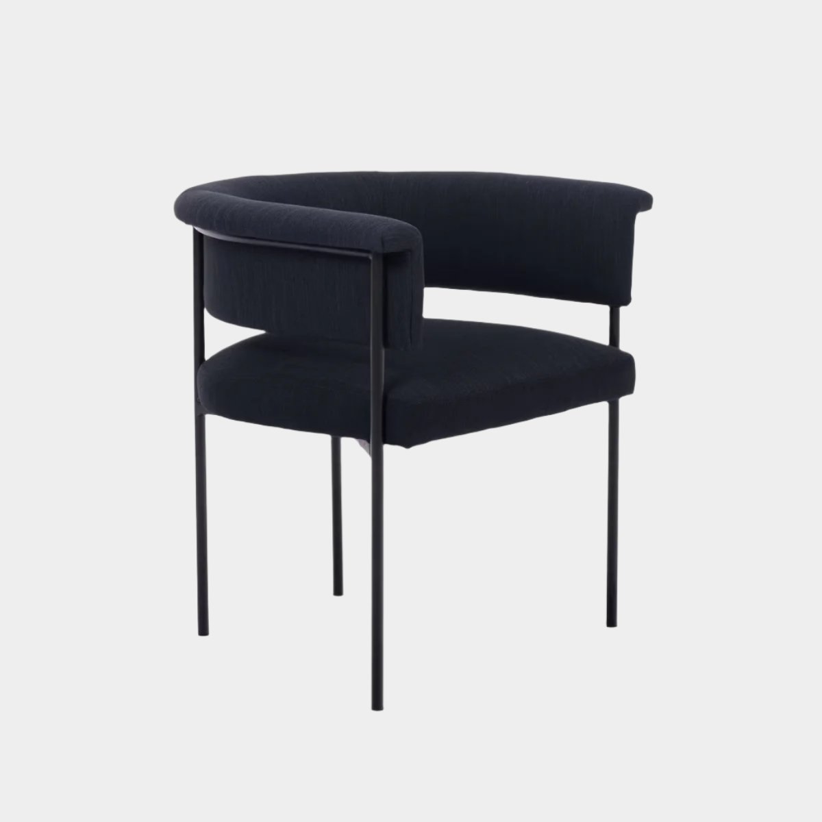 Taylor Black Performance Linen Dining Chair