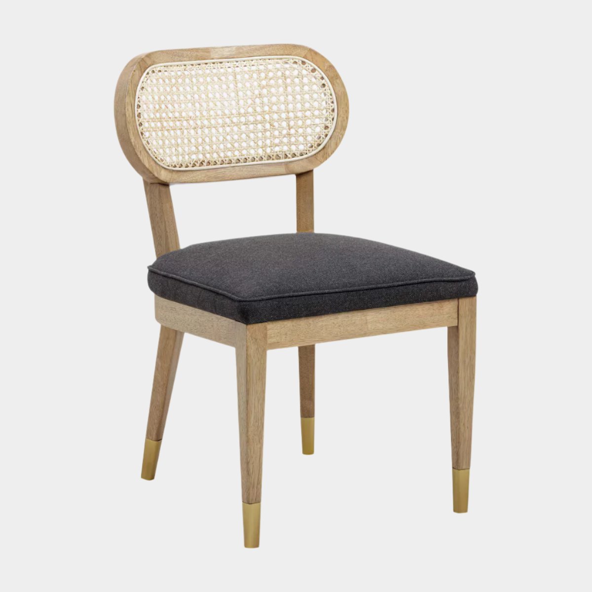 Cosette Black Performance Linen Dining Chair