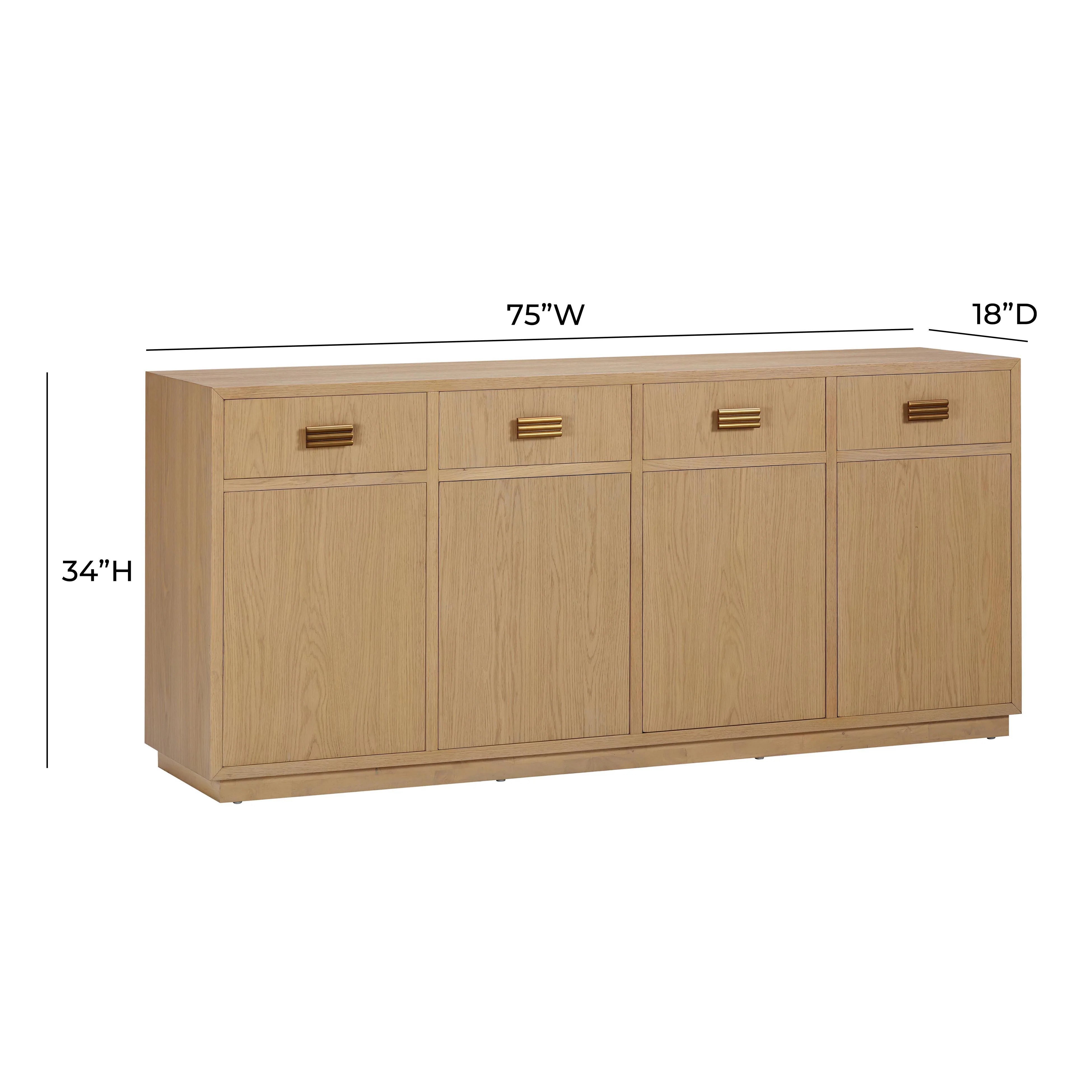 Aria 75" Oak Buffet