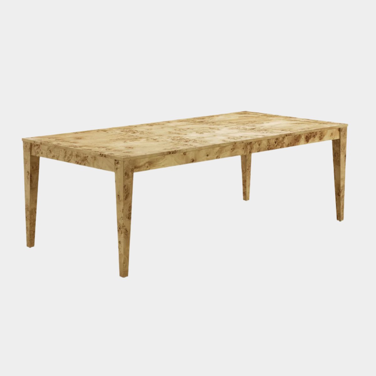 Brandyss Natural Burl 90" Rectangular Dining Table