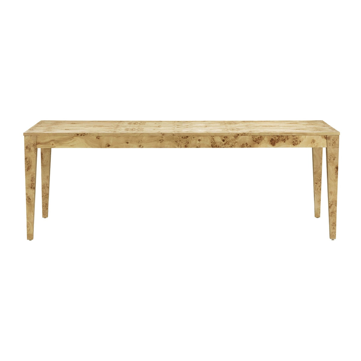 Brandyss Natural Burl 90" Rectangular Dining Table