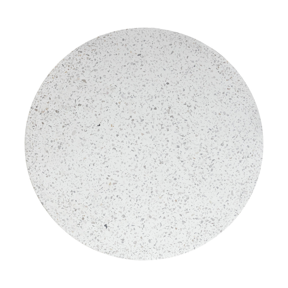 Table à manger ronde en béton Parcino Terrazzo pour intérieur/extérieur de 47 po 