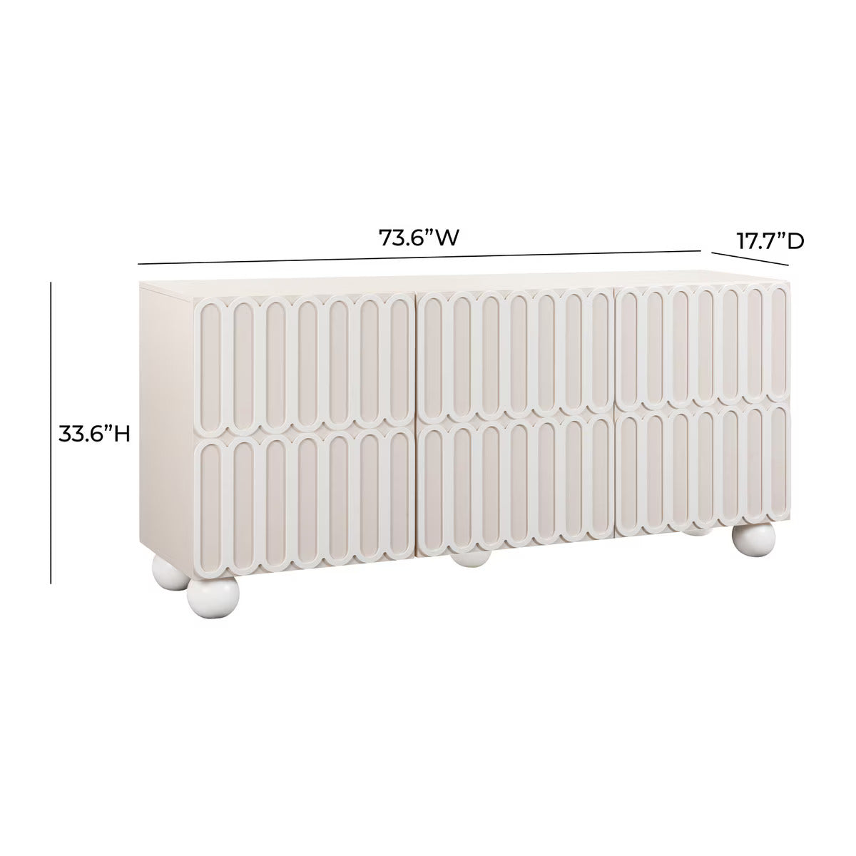 Buffet Taupe Motif Tori 