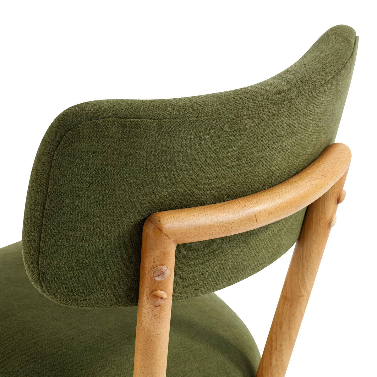 Bobbie Green Performance Upcycled Fabric Dining Chair