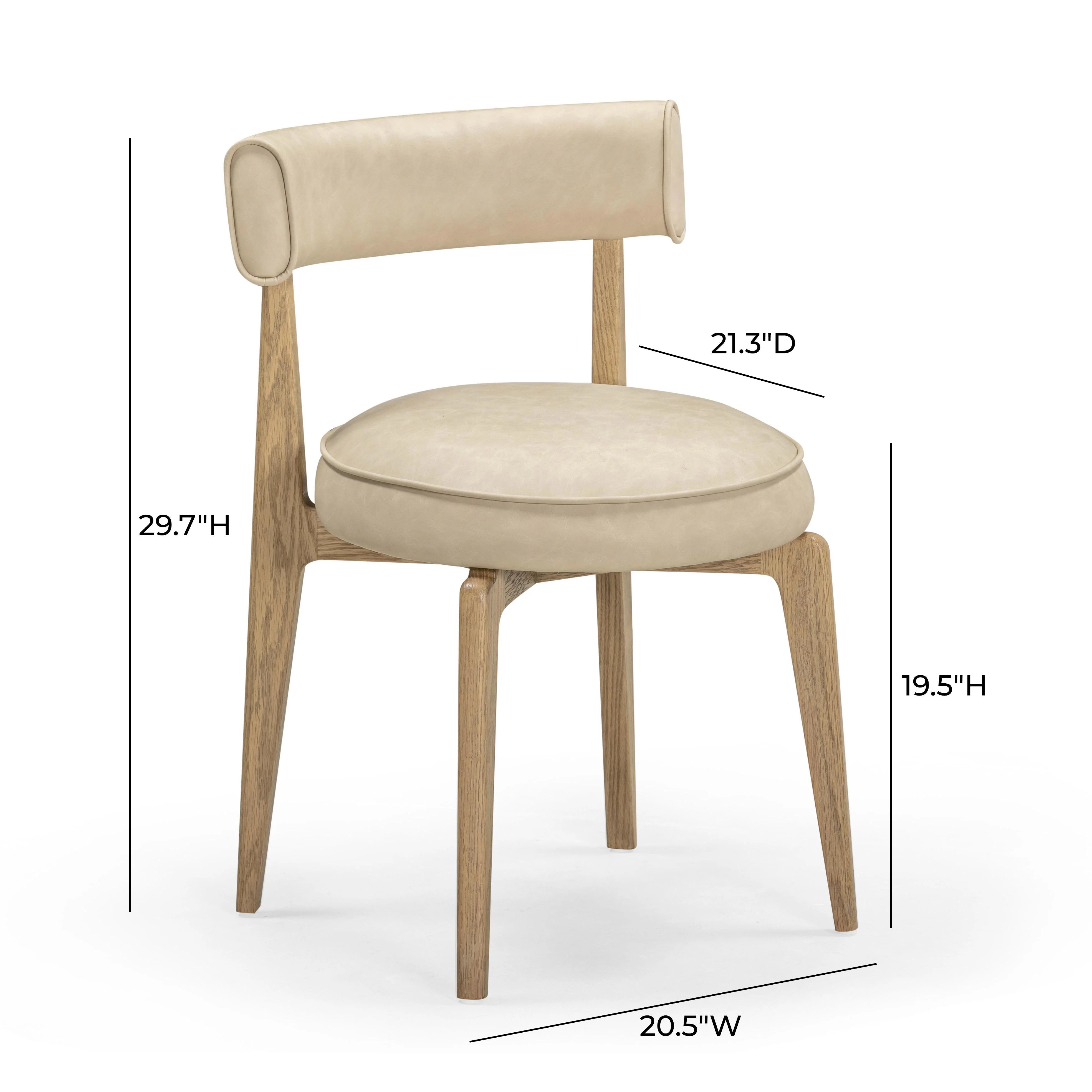 Nikita Performance Vegan Leather Dining Chair