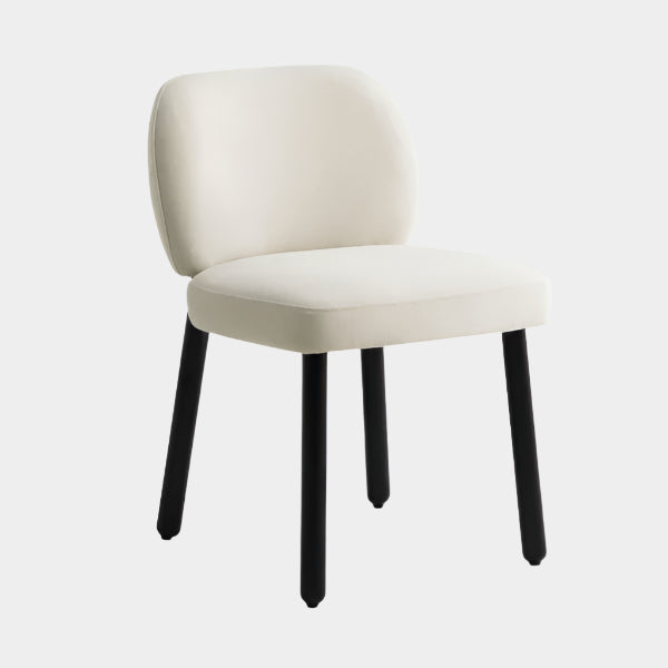 Foxy Cream Performance Basketweave Chenille Dining Chair