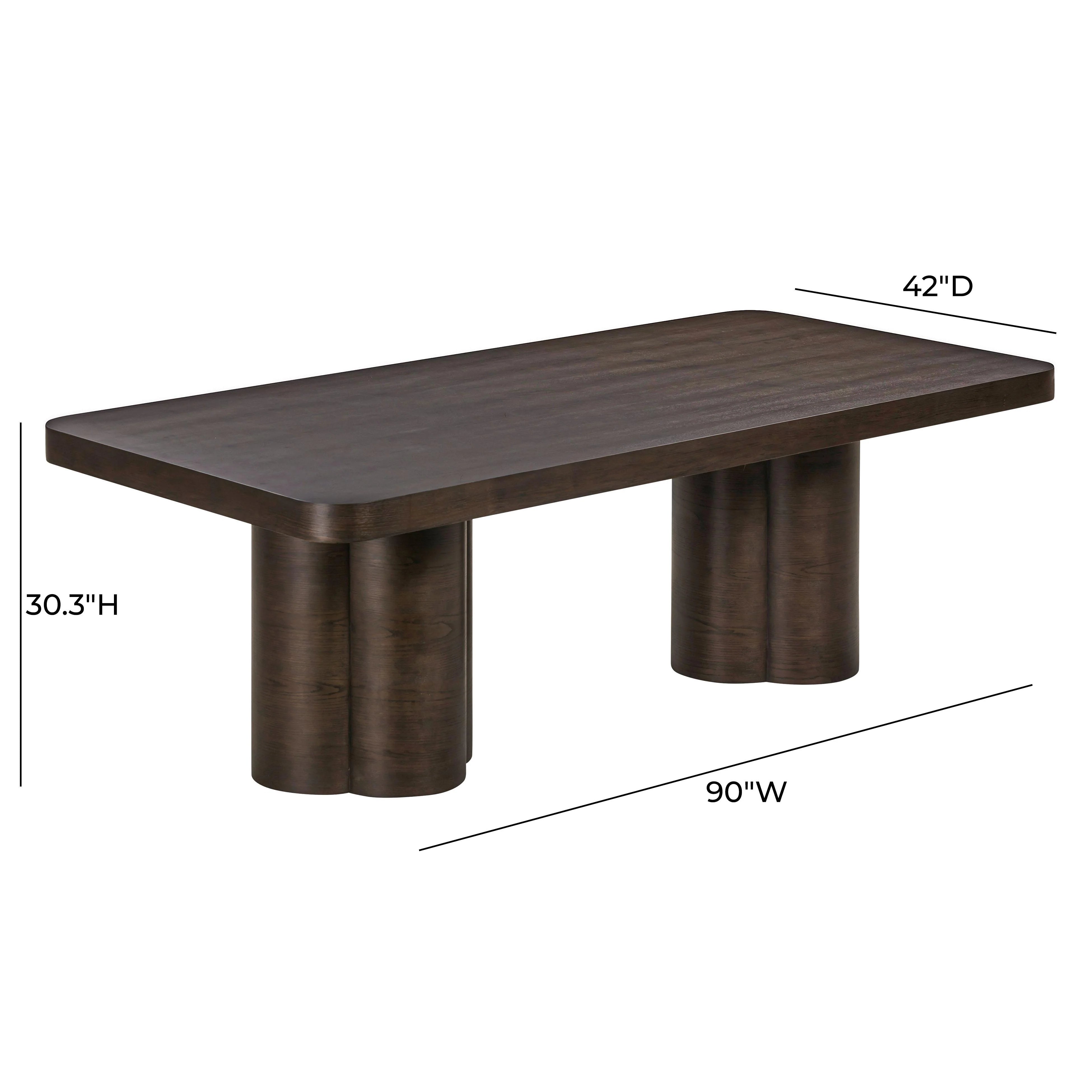 Bambi 90" Ash Rectangular Dining Table