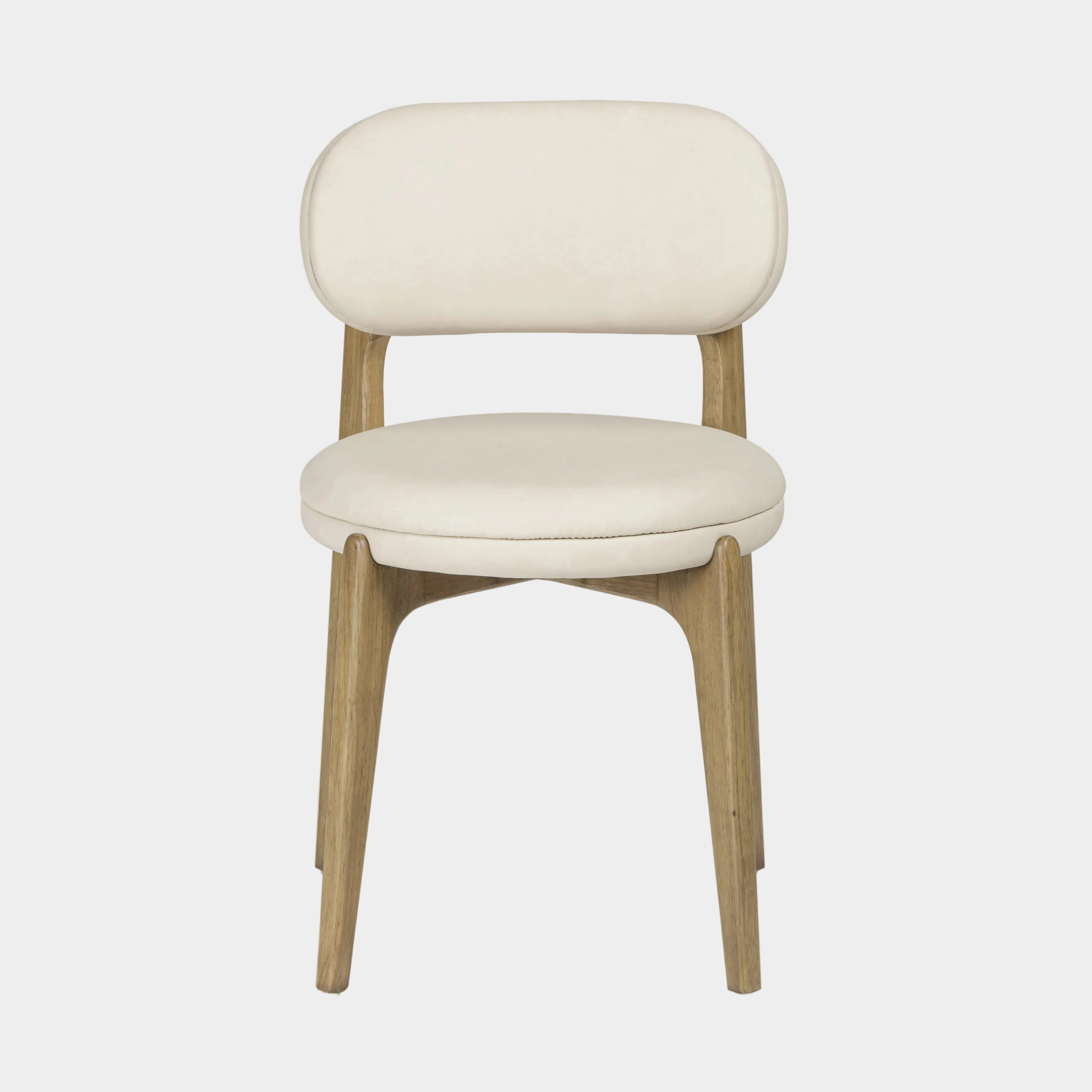 Carnation Cream Performance Vegan Leather Dining Chair