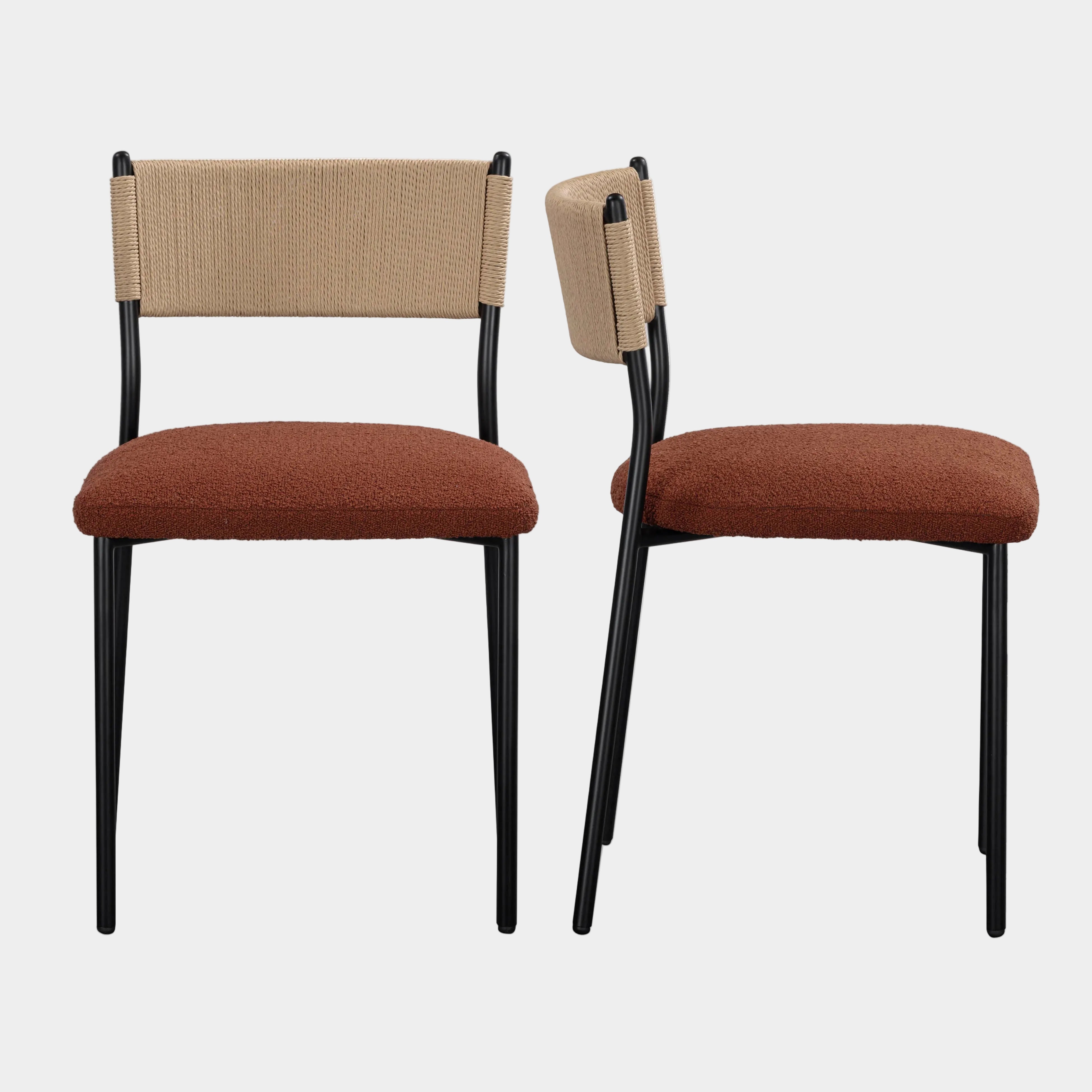 Celine Performance Boucle Dining Chair - Set of 2