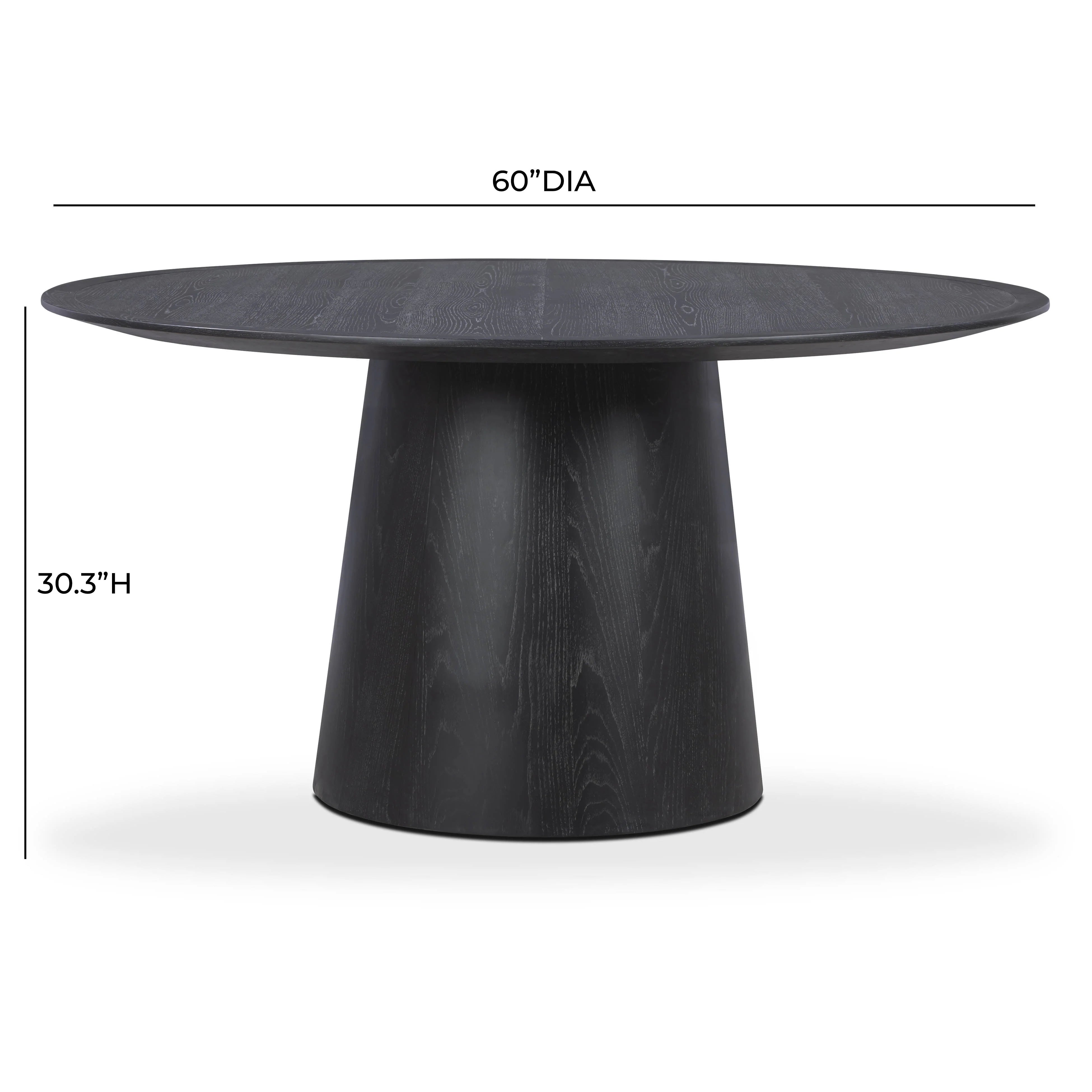 Sahara Round Oak Dining Table (41"-60")