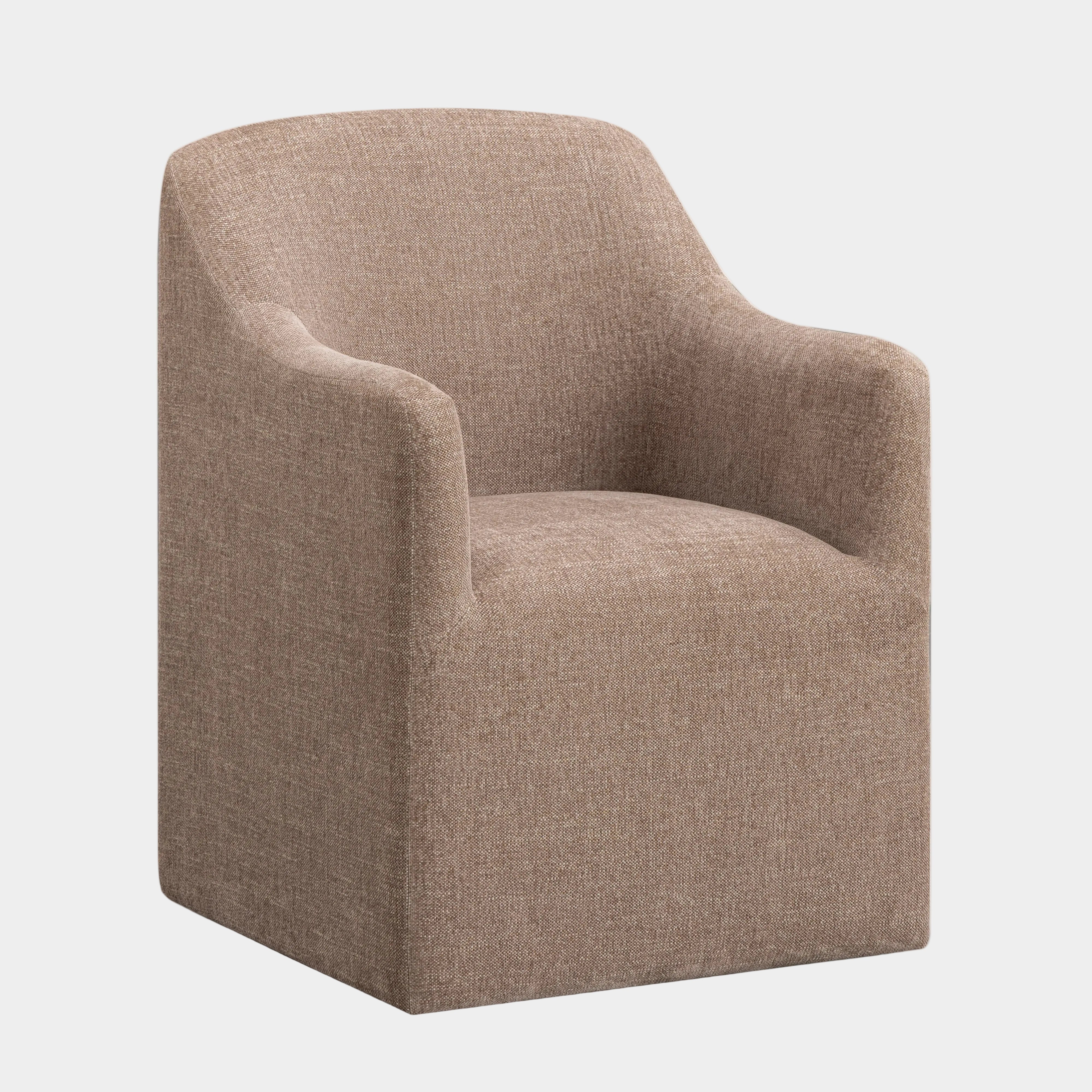 Helena Tall Textured Weave Performance Fabric Dining Chair