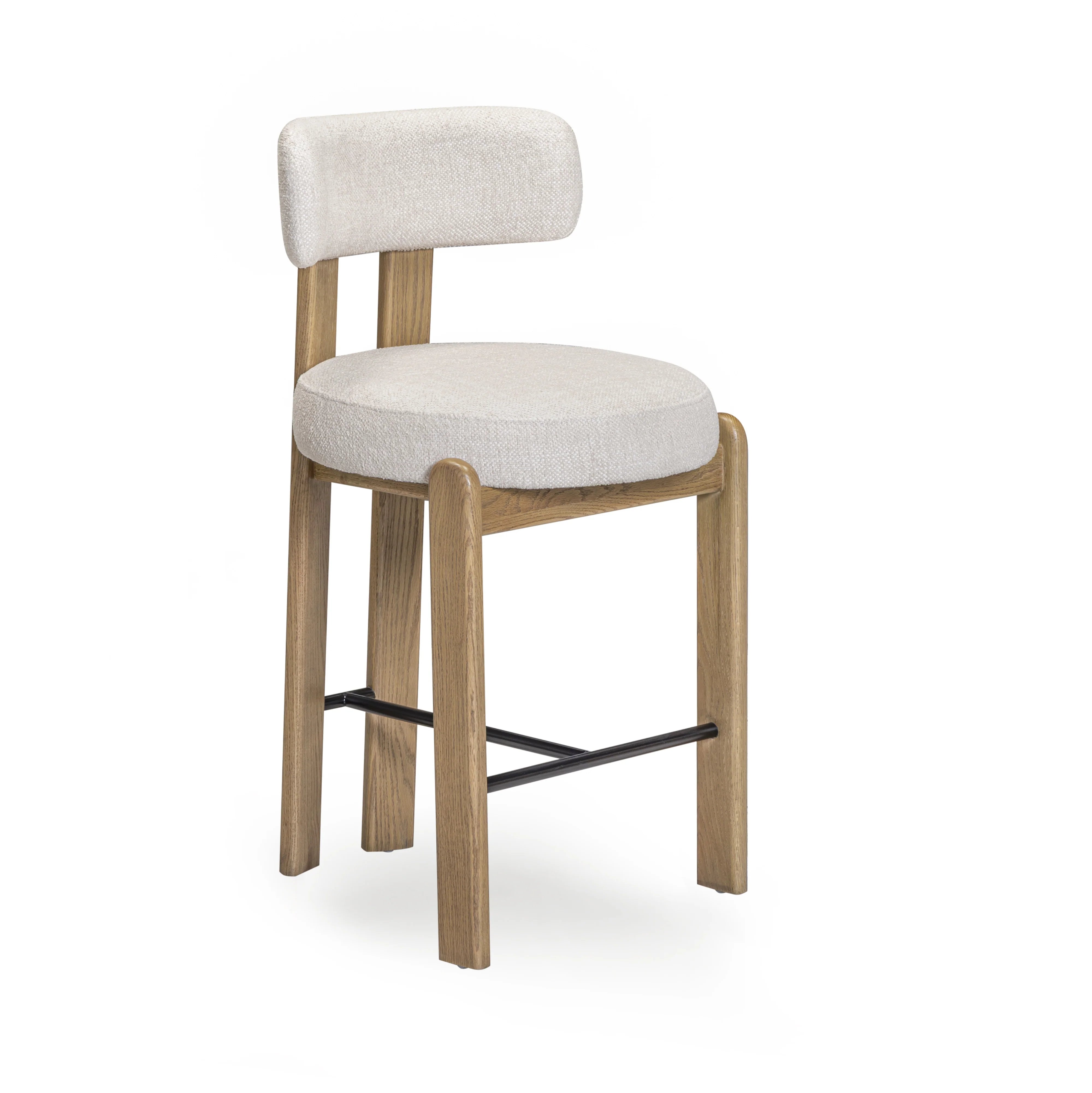 Odessa Cream Performance Fabric Counter Stool