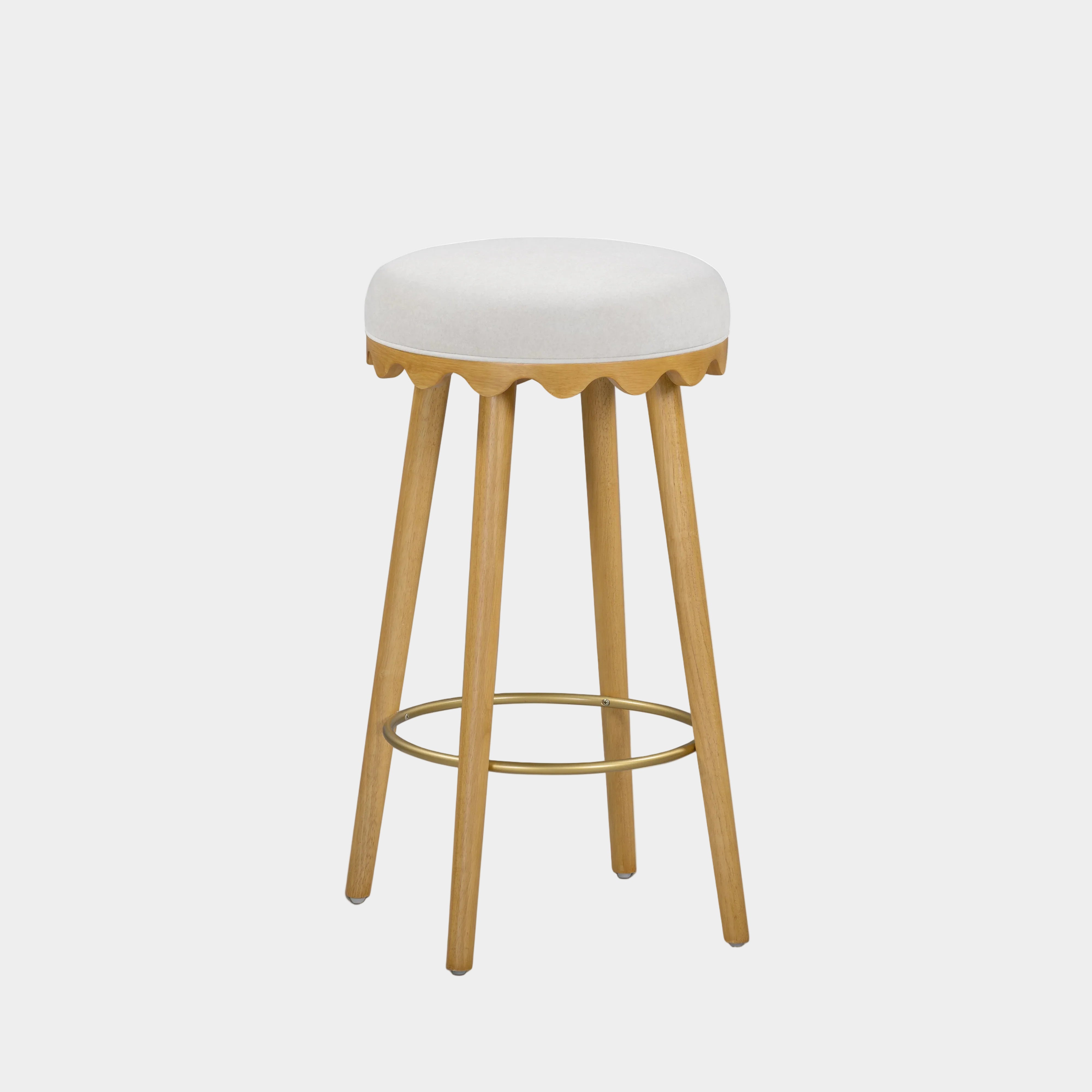 Oodle Performance Vegan Mohair Stool