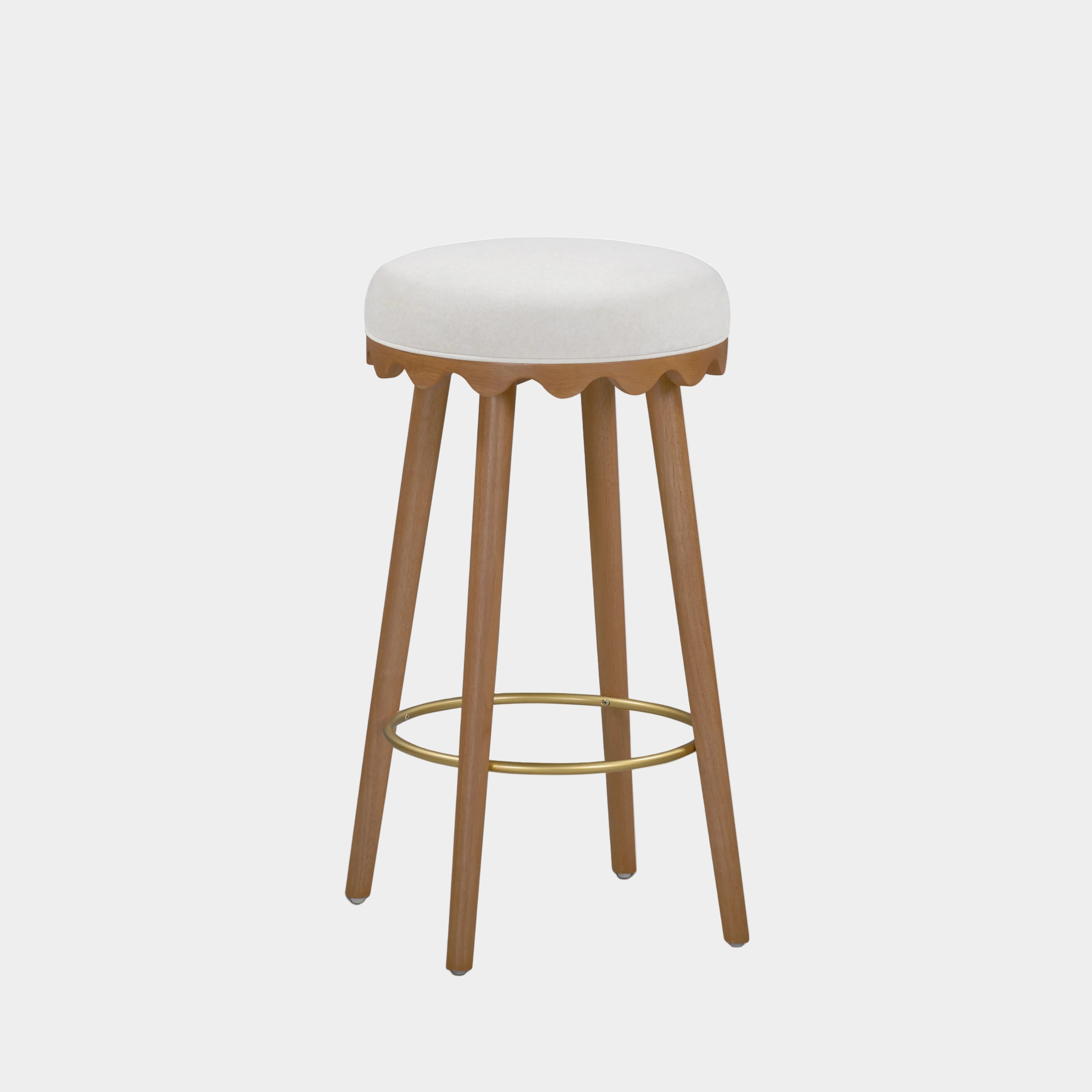 Oodle Performance Vegan Mohair Stool