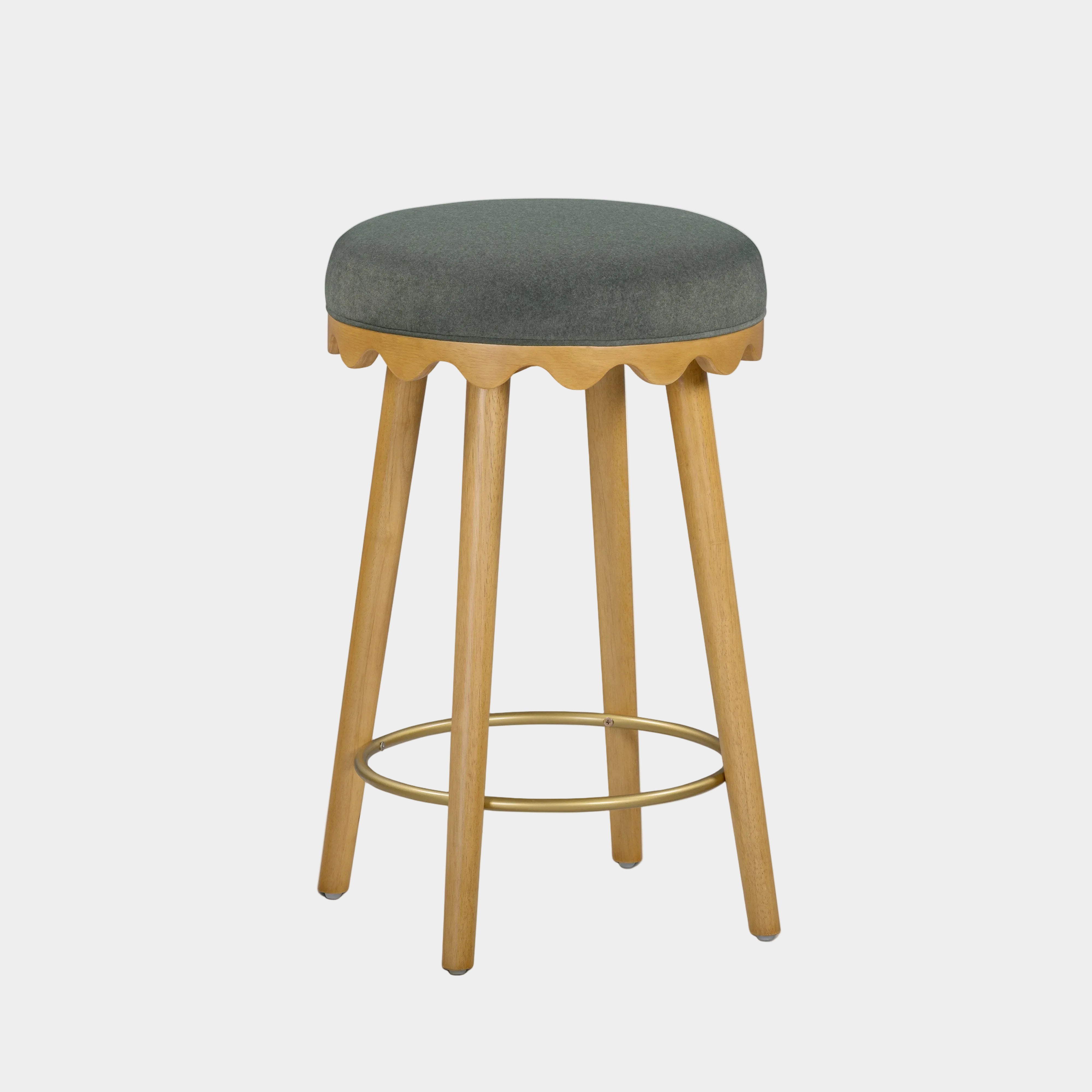 Oodle Performance Vegan Mohair Stool