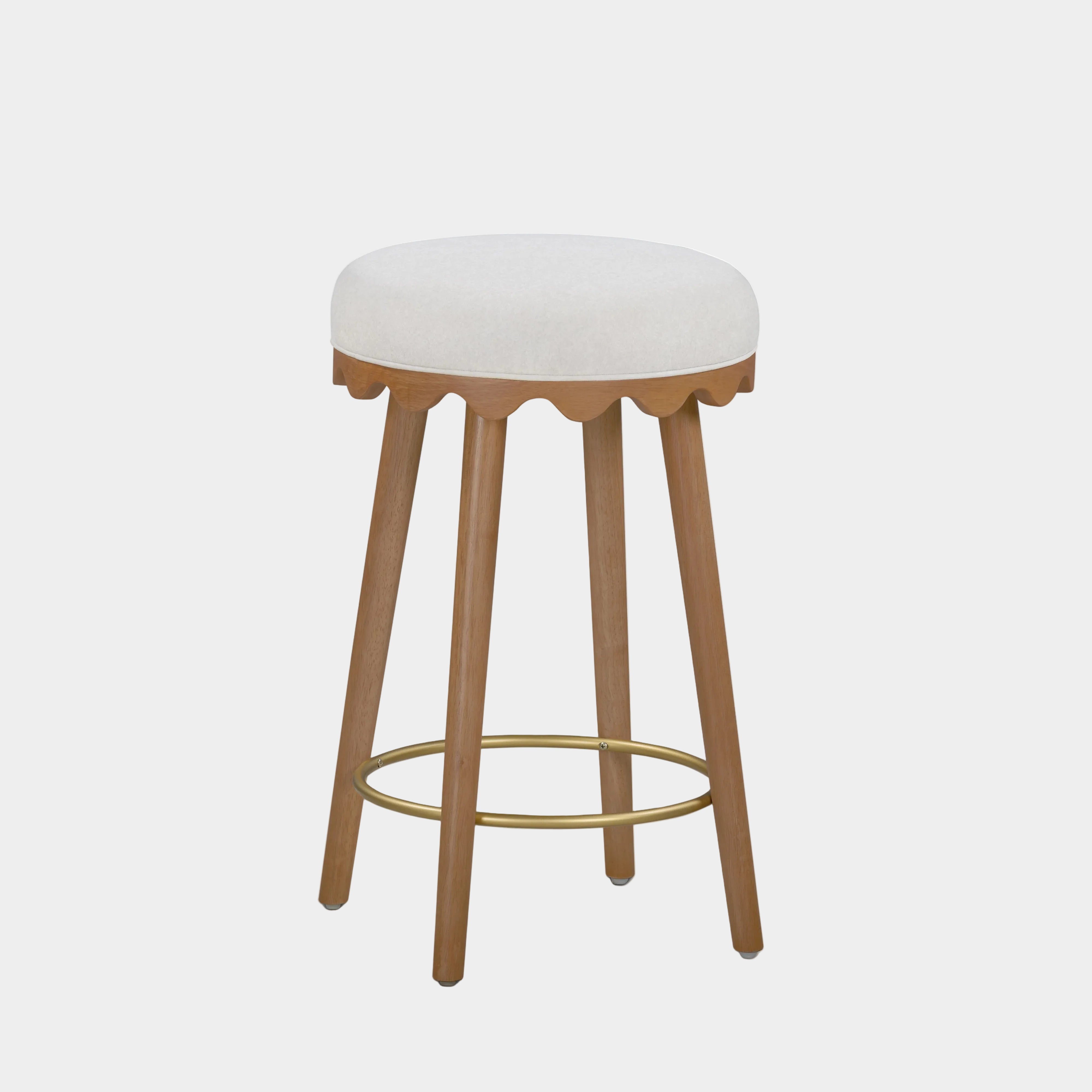 Oodle Performance Vegan Mohair Stool