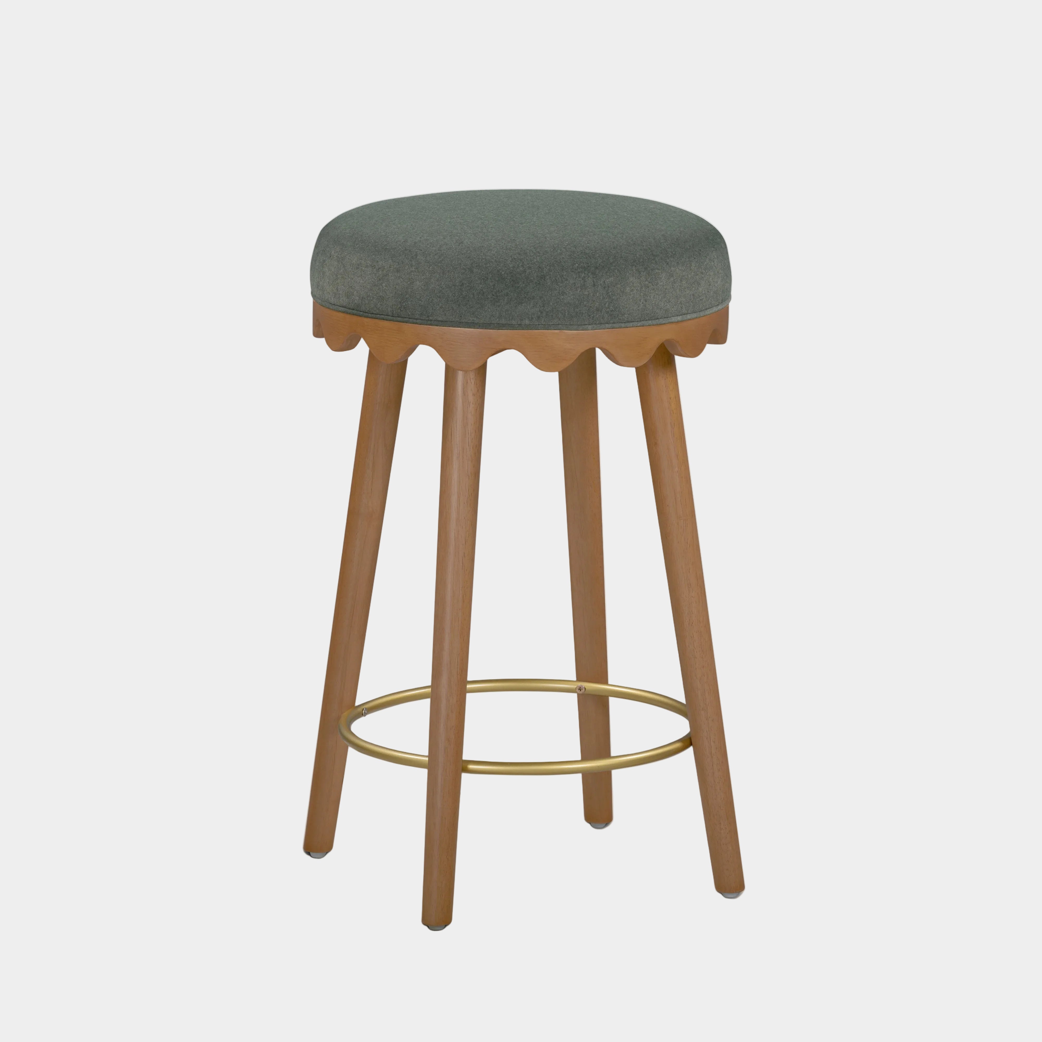 Oodle Performance Vegan Mohair Stool