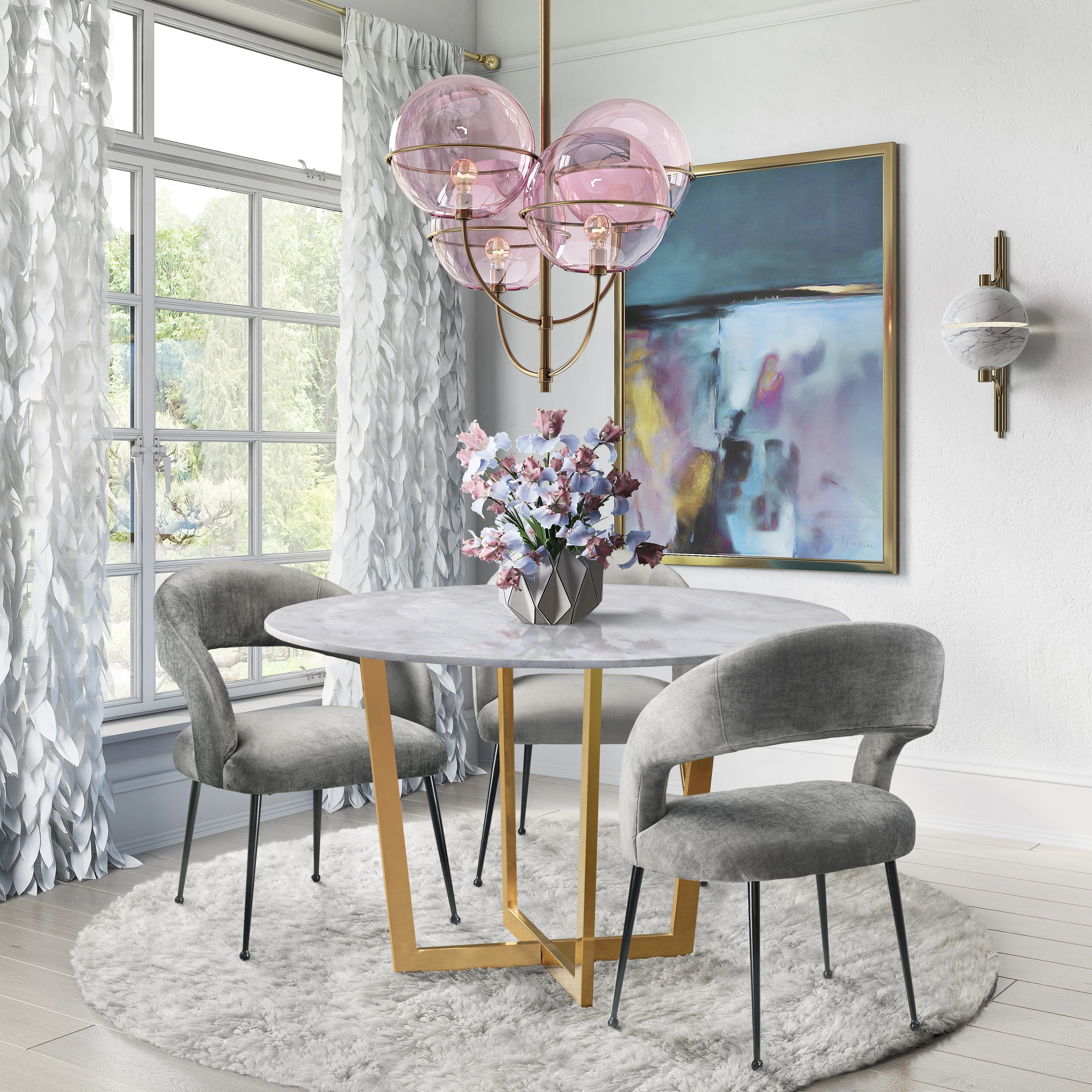 Rocco Performance Velvet Dining Chair