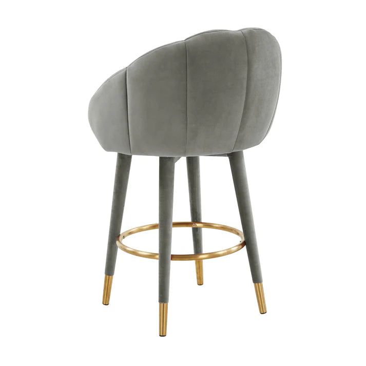 Myla Velvet Swivel Stool