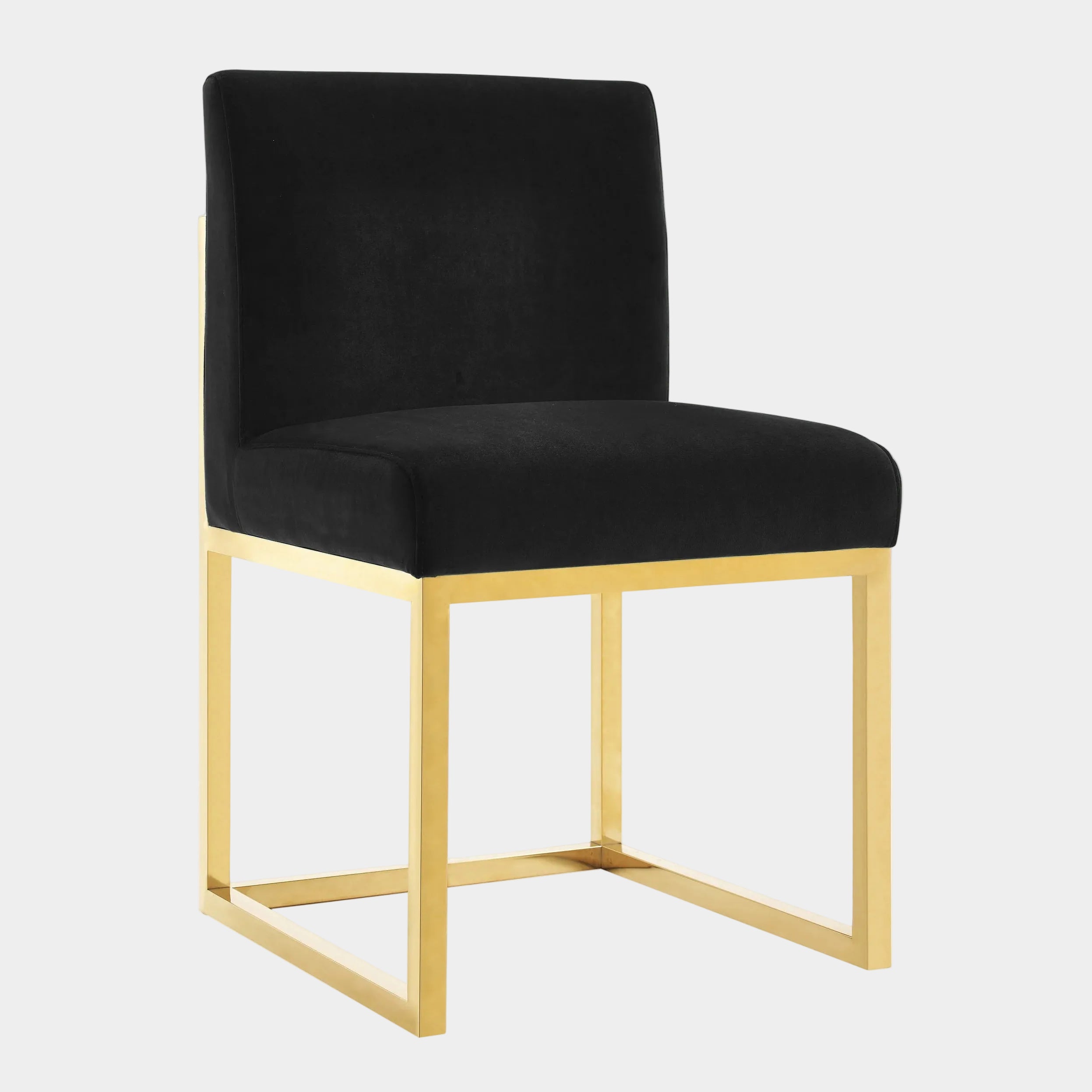 Haute Black Performance Velvet Chair