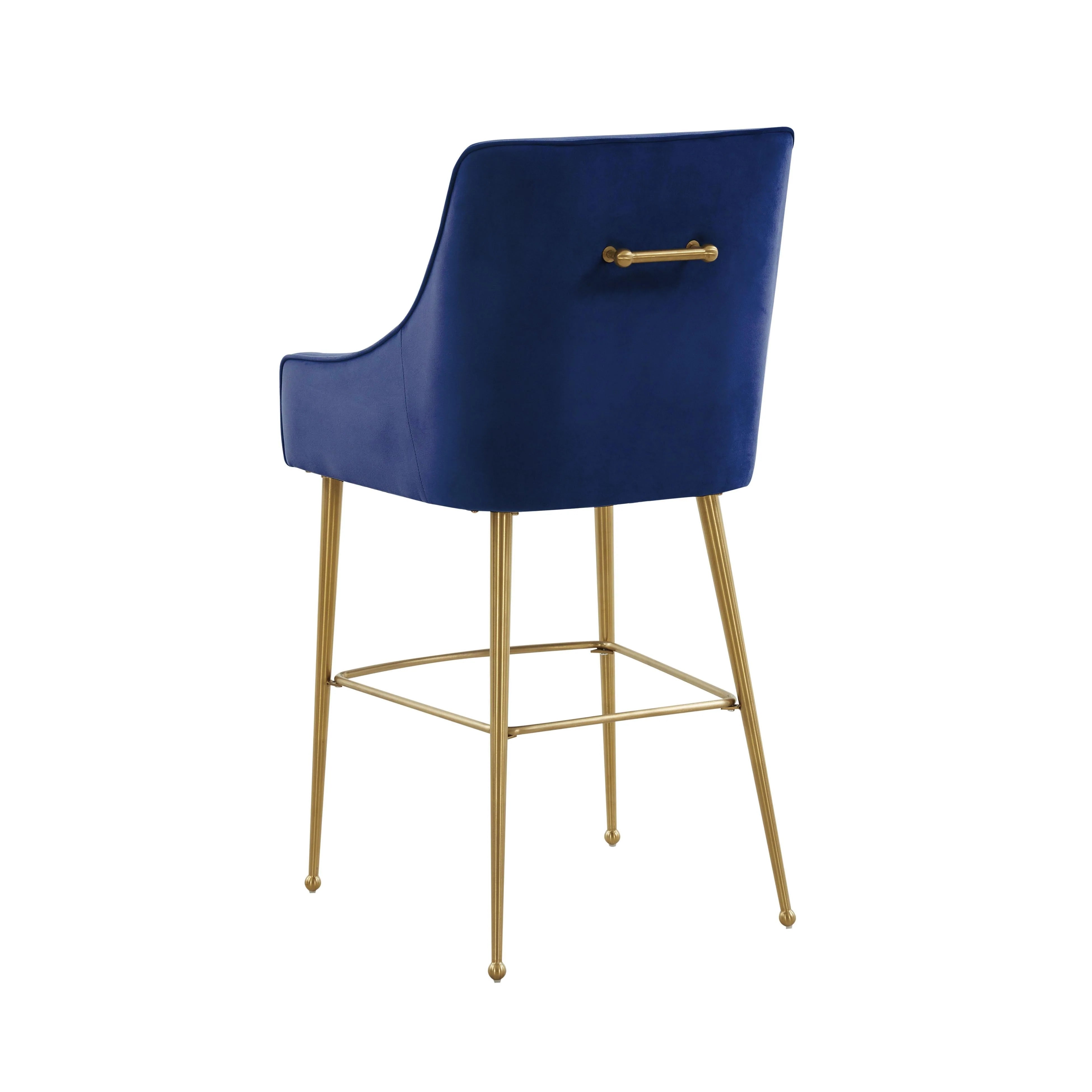 Tabouret de bar Beatrix en velours vert