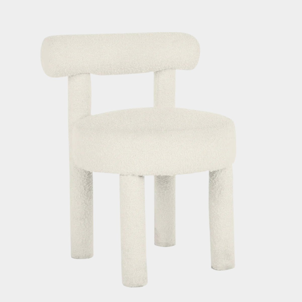 Carmel Cream Performance Boucle Dining Chair