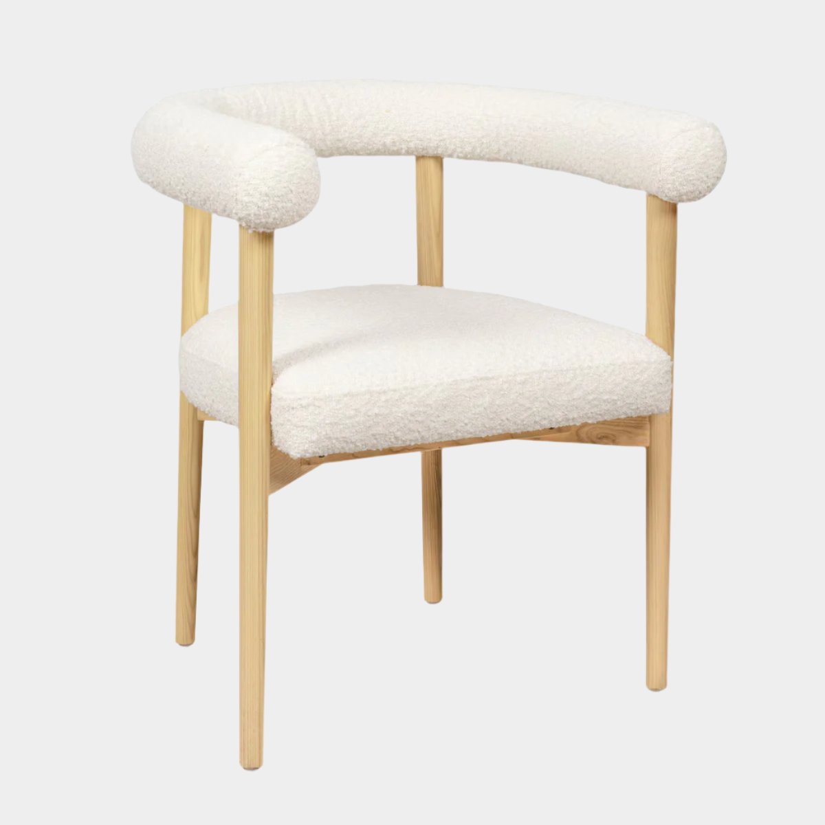 Spara Cream Performance Boucle Dining Chair